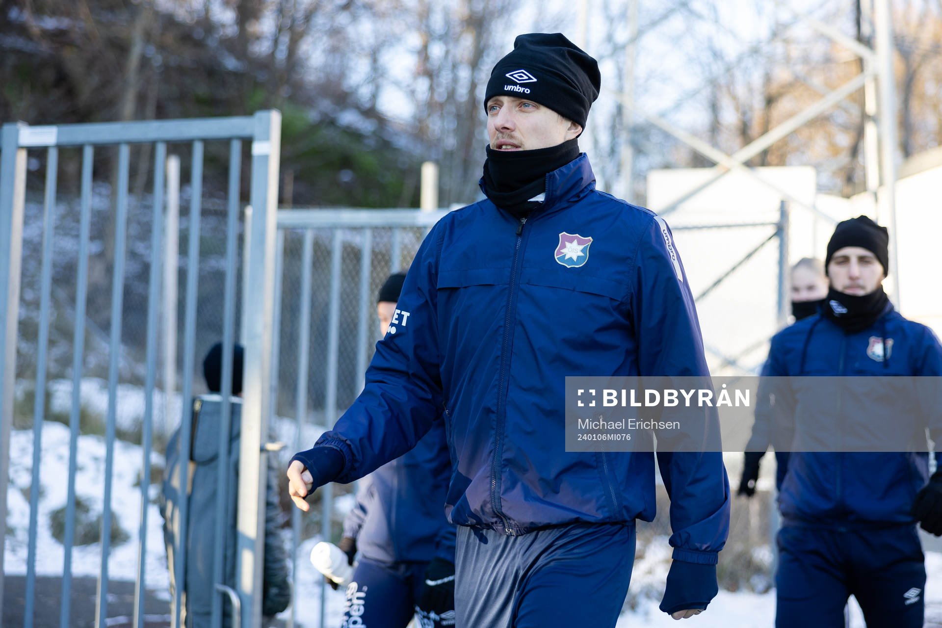 Örgrytes Viktor Lundberg innan en träning med Örgryte