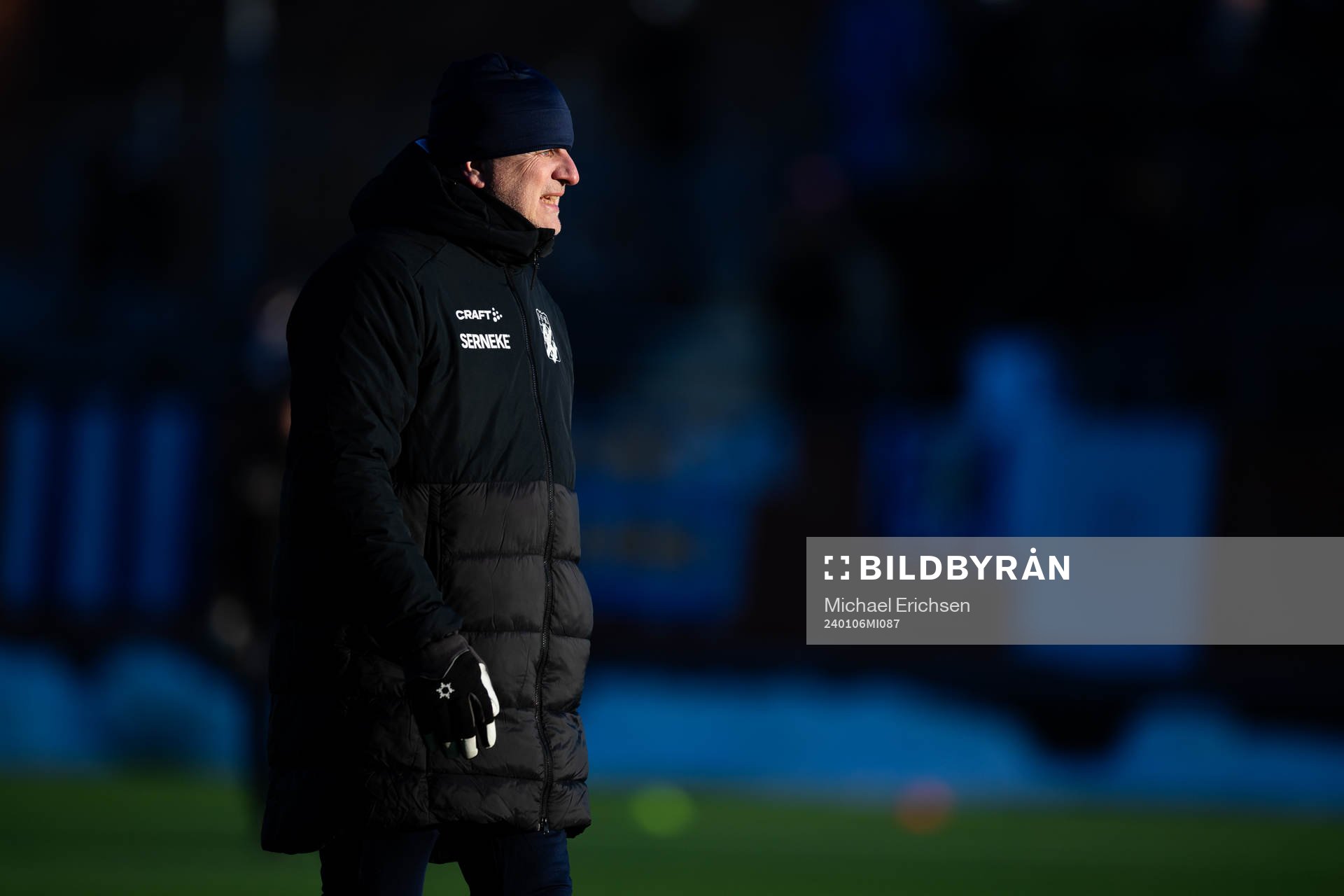 IFK Göteborgs fotbollsutvecklare Magnus Edlund under en träning med IFK Göteborg den 6 januari 2024 i Göteborg. 