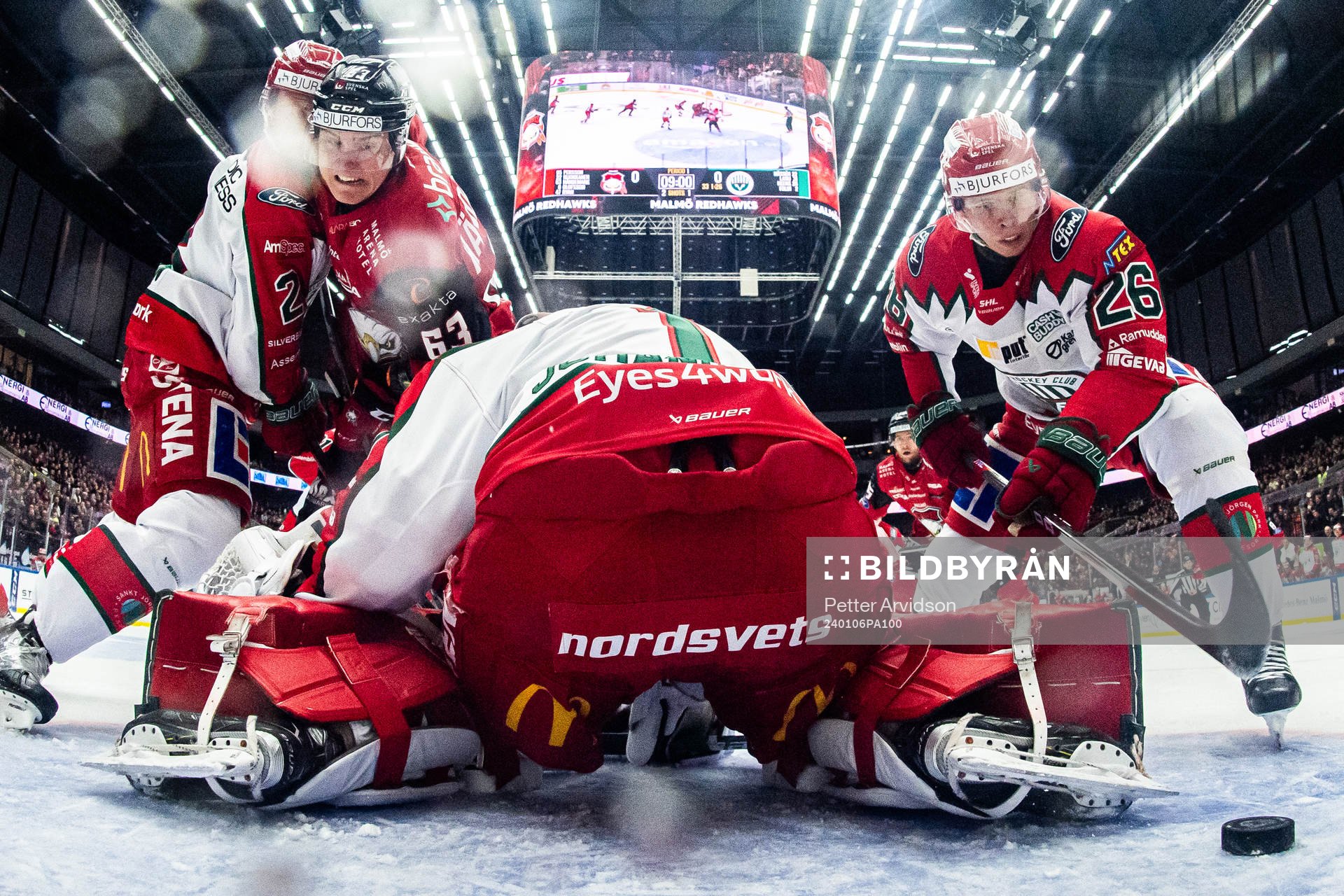 Malmö Redhawks Fredrik Händemark oroar mot Frölundas