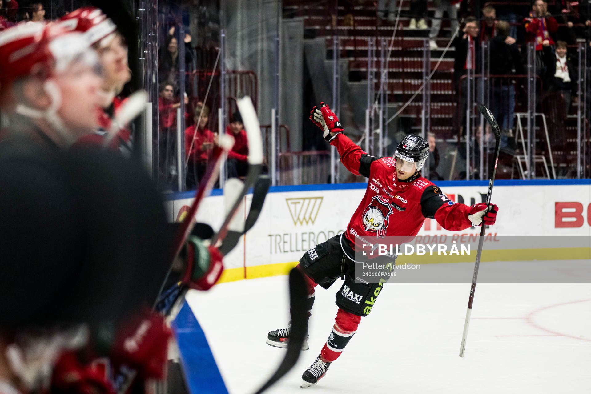Malmö Redhawks Janne Kuokkanen jublar