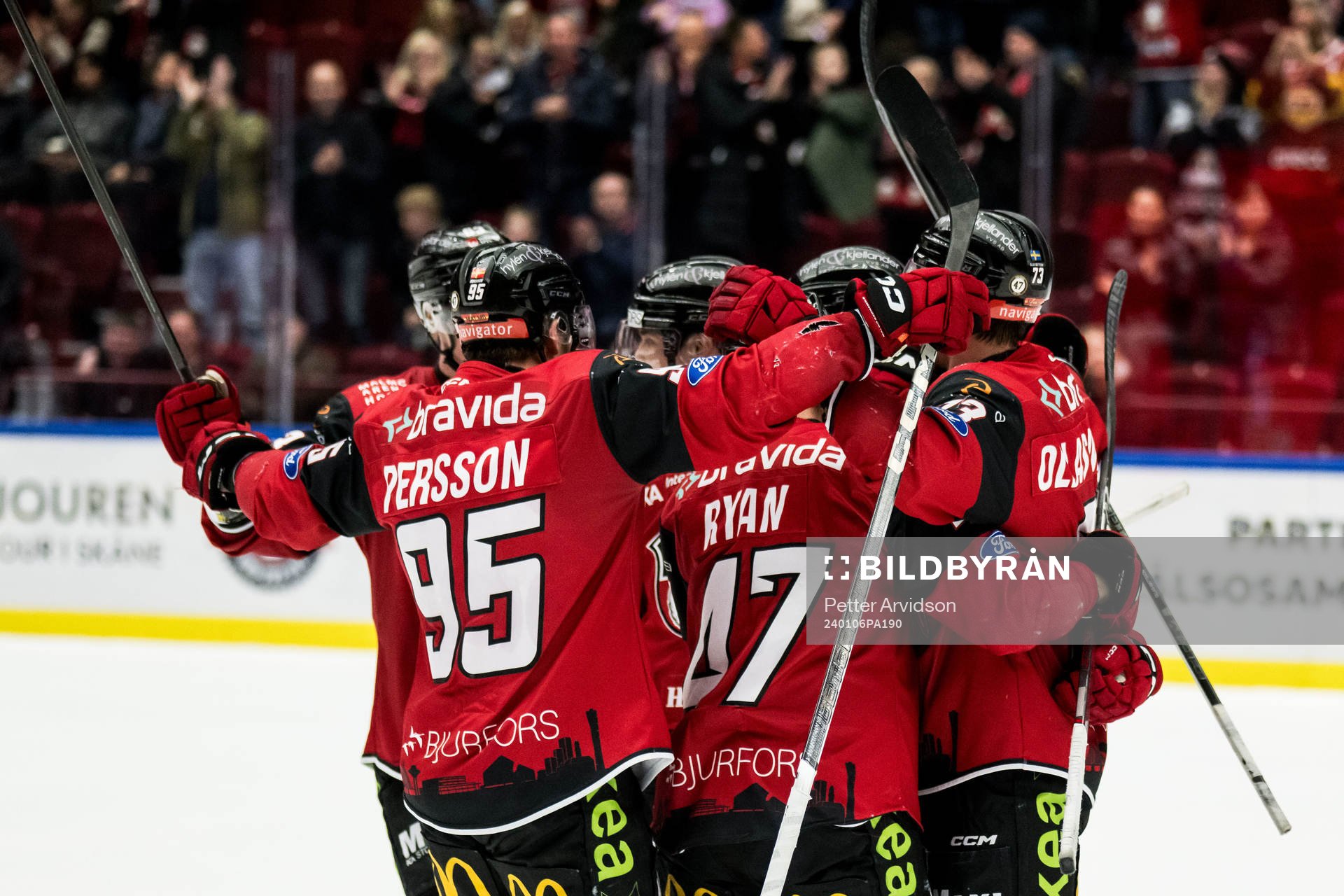 Malmö Redhawks Janne Kuokkanen jublar