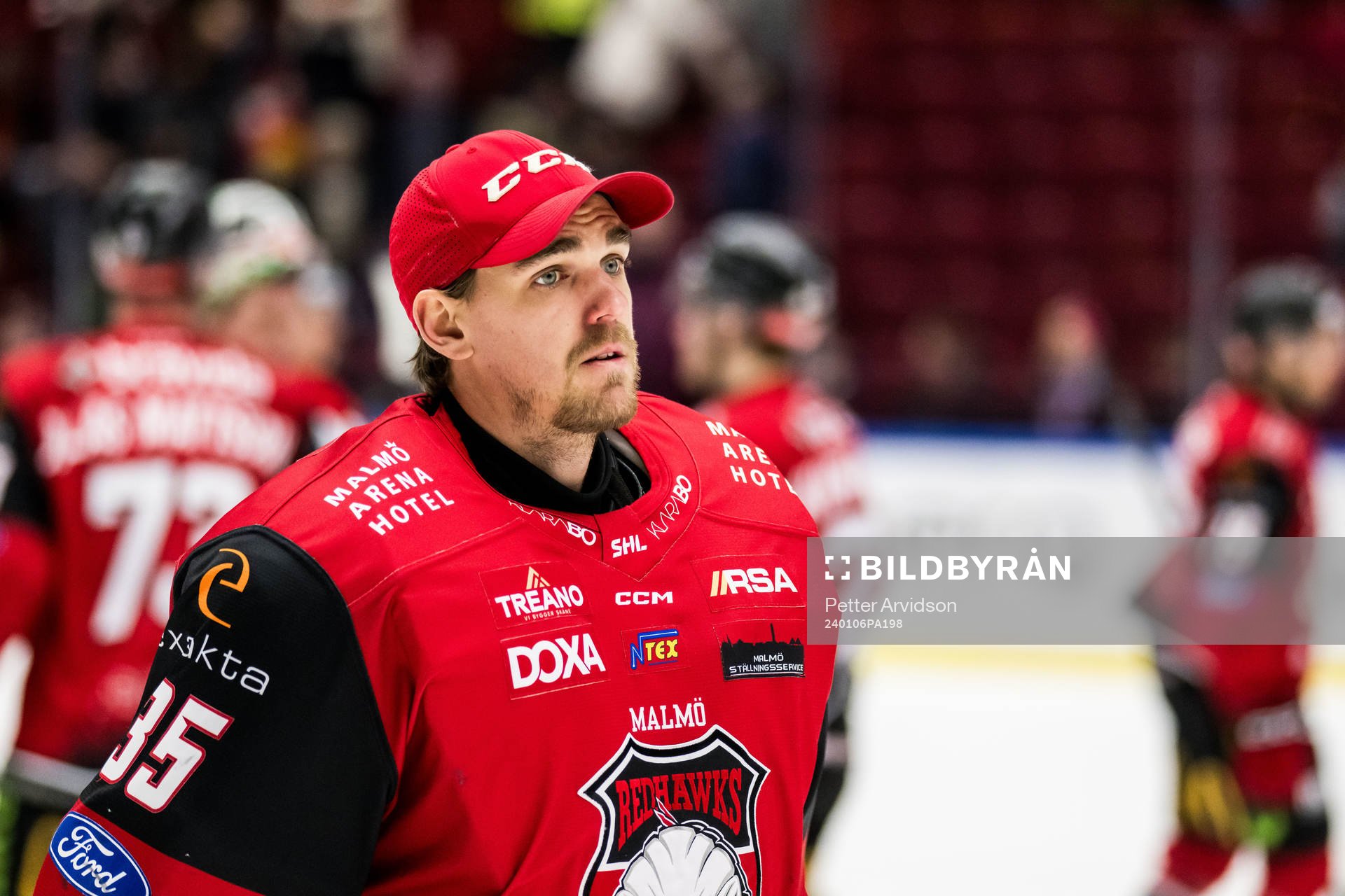 Malmö Redhawks målvakt Adam Werner