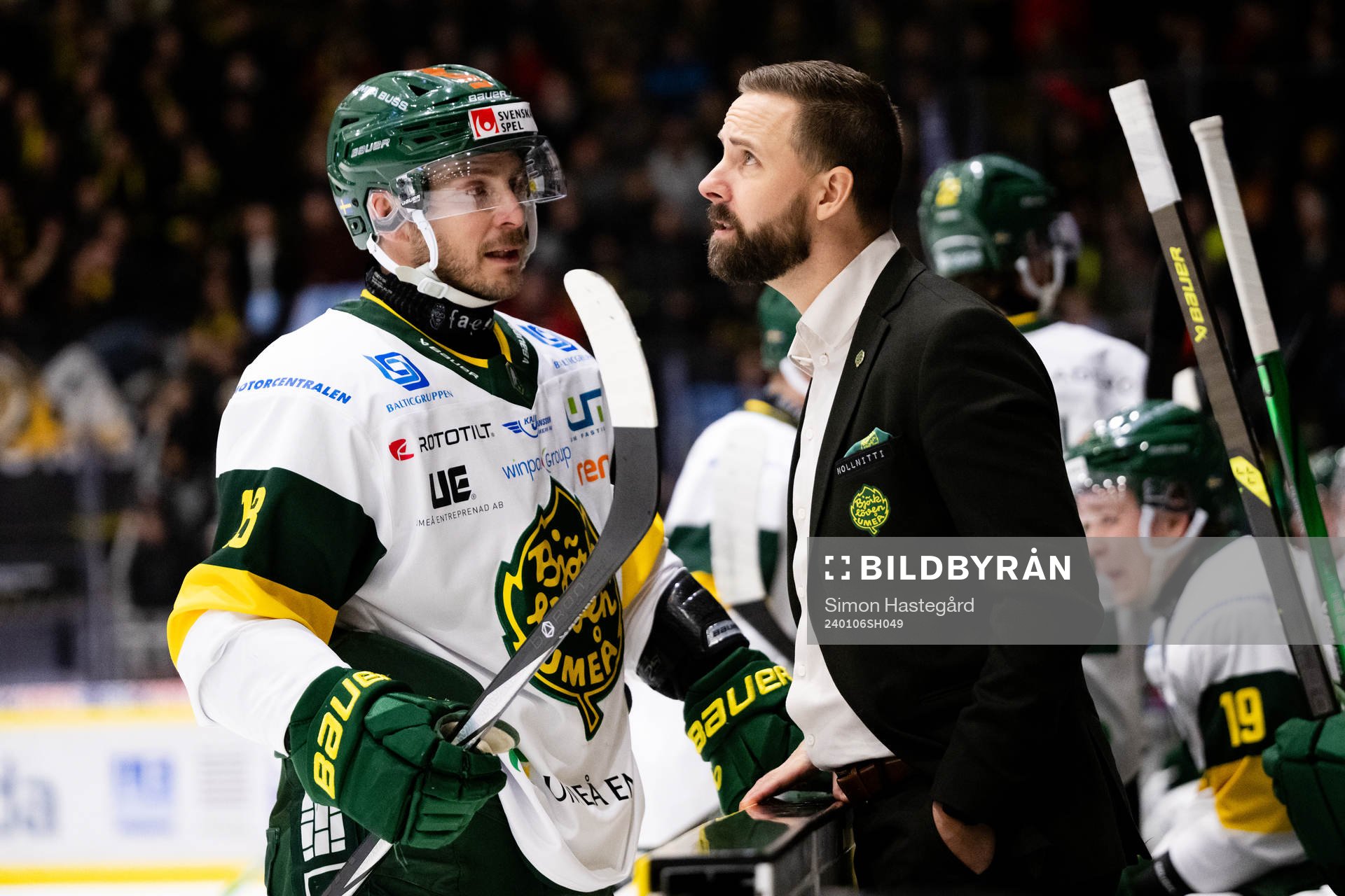 Björklövens tränare Viktor Stråhle