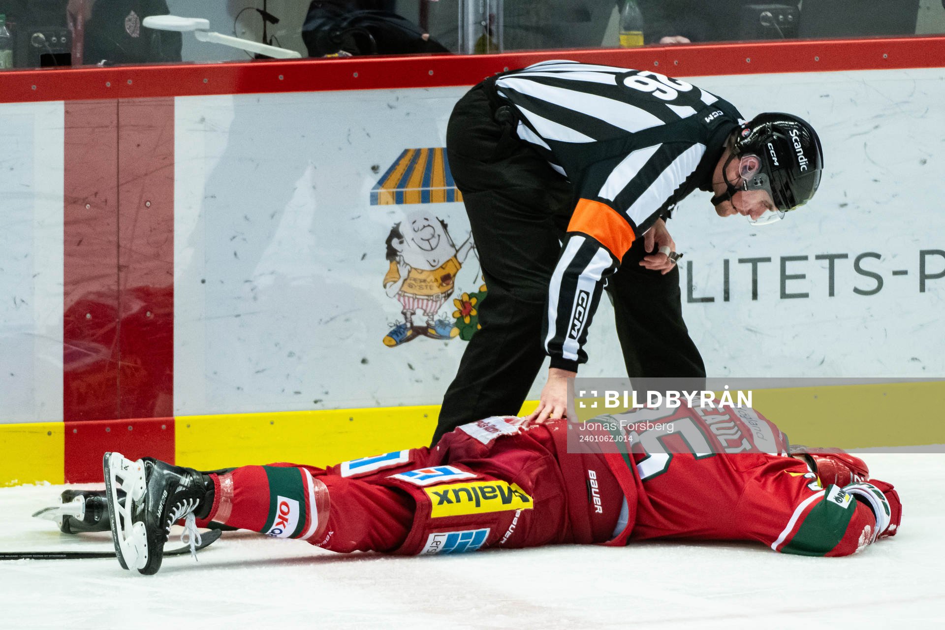 MoDos Sam Vigneault har ont