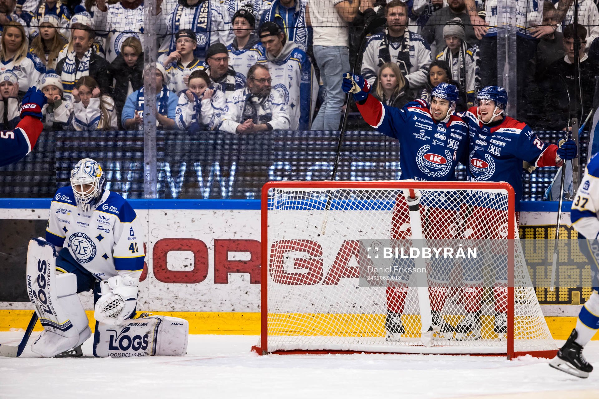 Oskarshamns Ahti Oksanen jublar