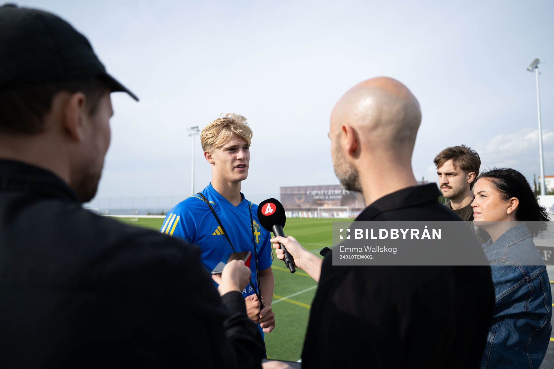 Lucas Bergvall of the Swedish men's football national team