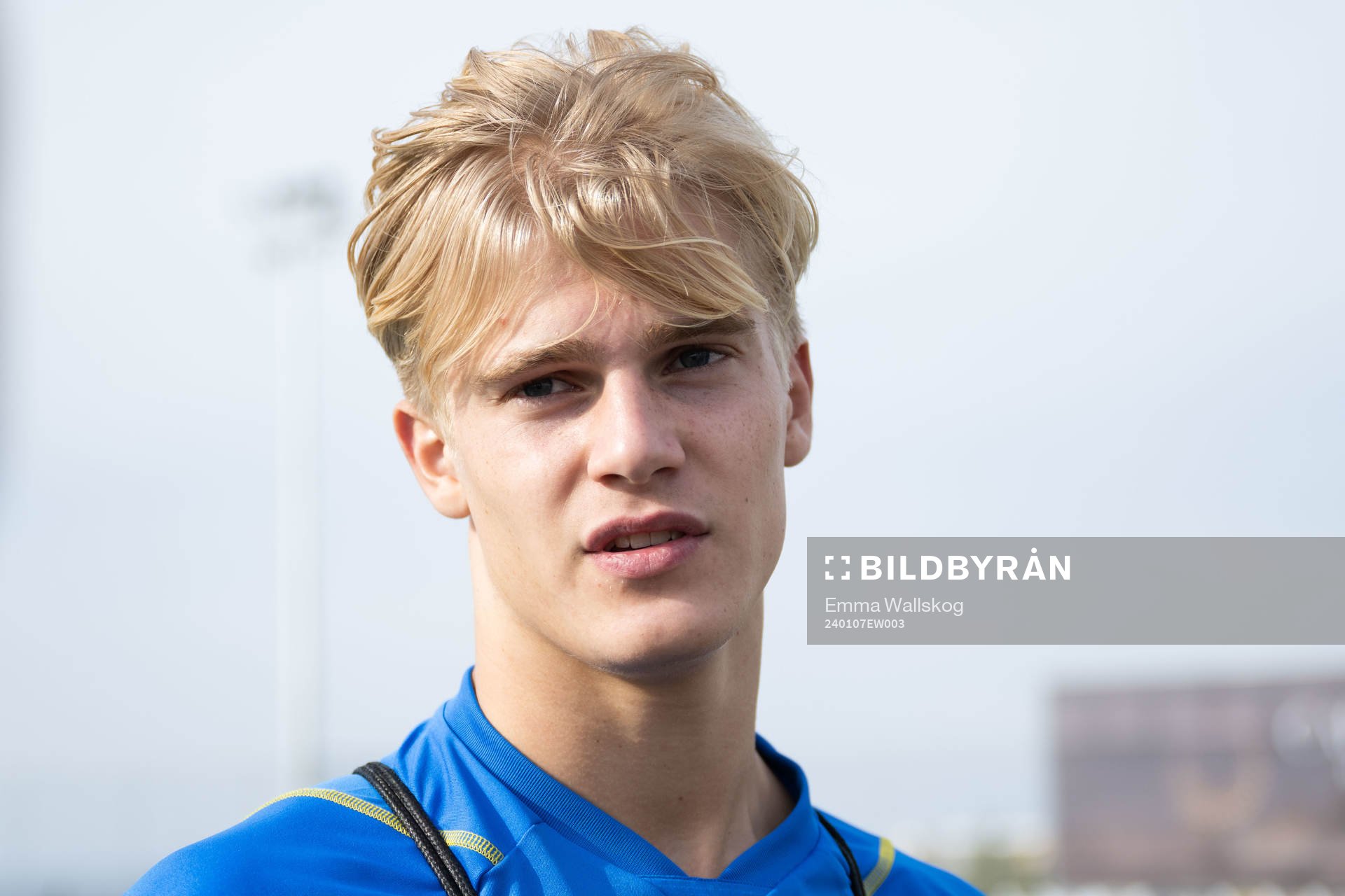 Lucas Bergvall of the Swedish men's football national team