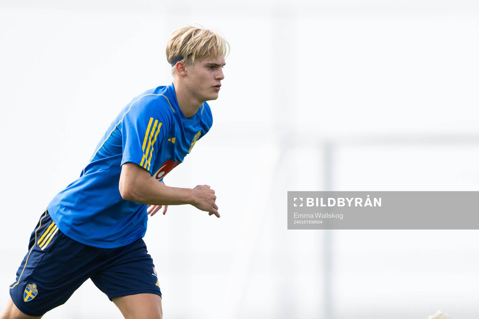 Lucas Bergvall of the Swedish men's football national team