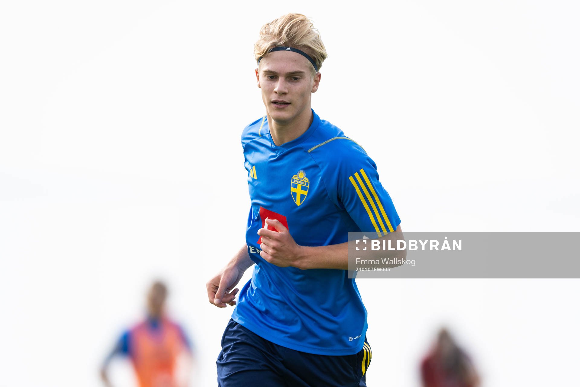 Lucas Bergvall of the Swedish men's football national team