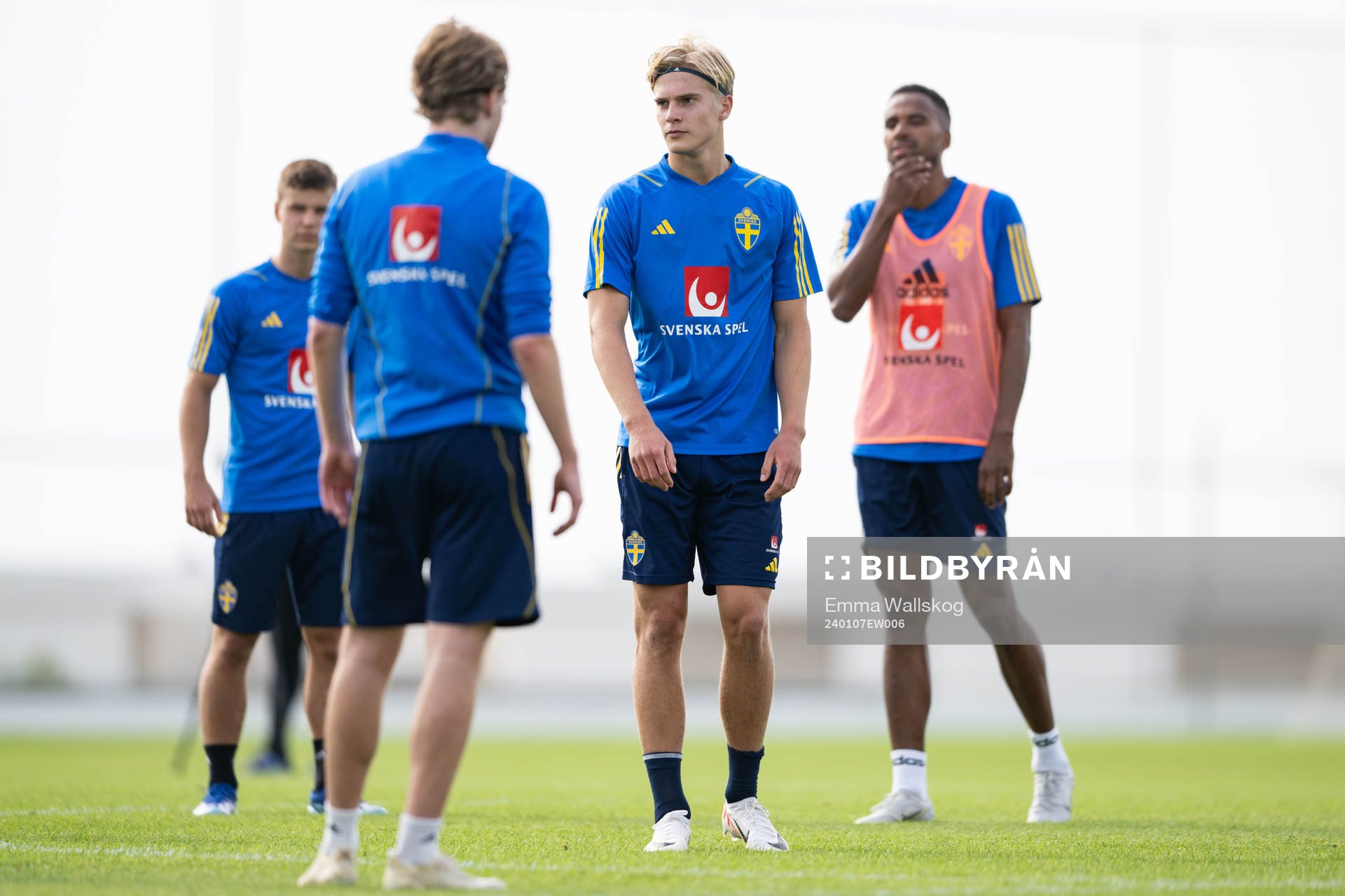 Lucas Bergvall of the Swedish men's football national team