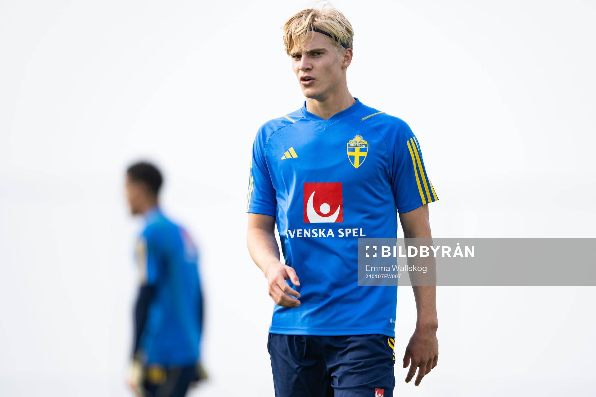 Lucas Bergvall of the Swedish men's football national team