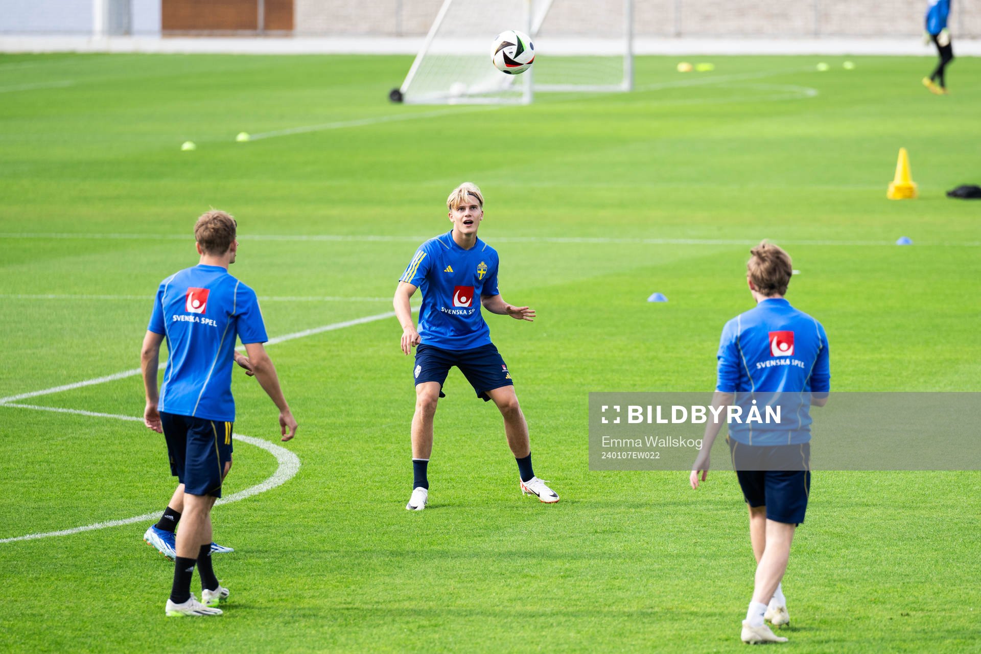 Lucas Bergvall of the Swedish men's football national team