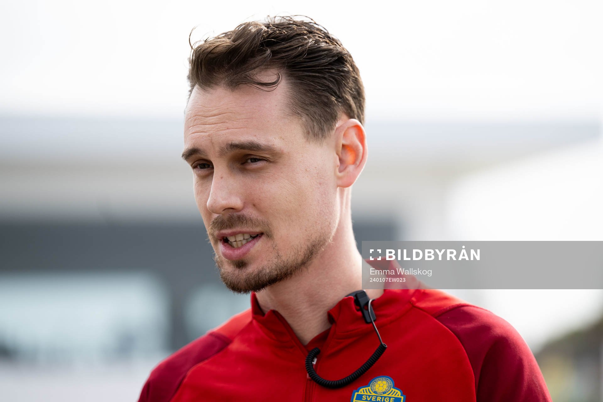 Interim coach Daniel Bäckström of the Swedish men's