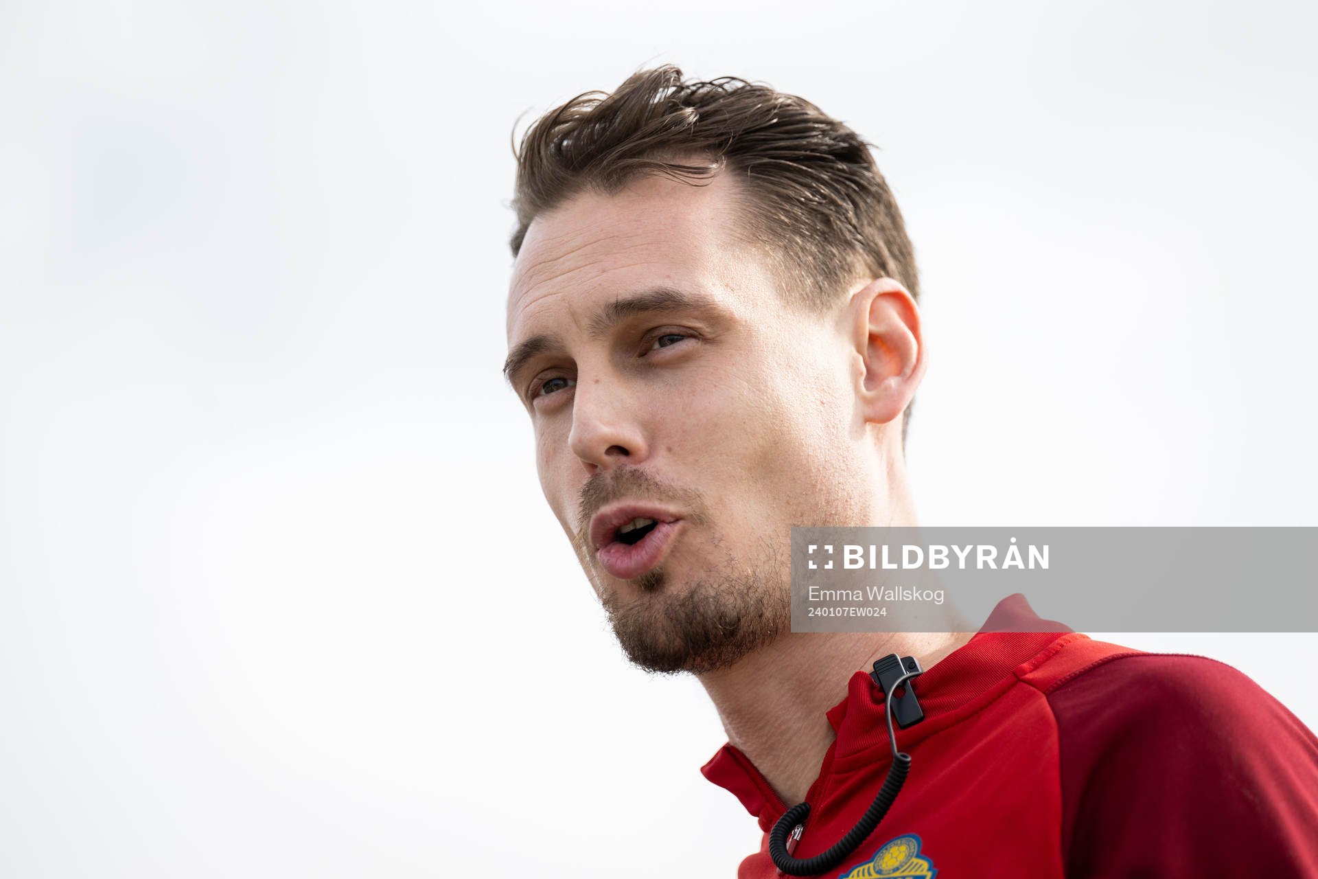 Interim coach Daniel Bäckström of the Swedish men's