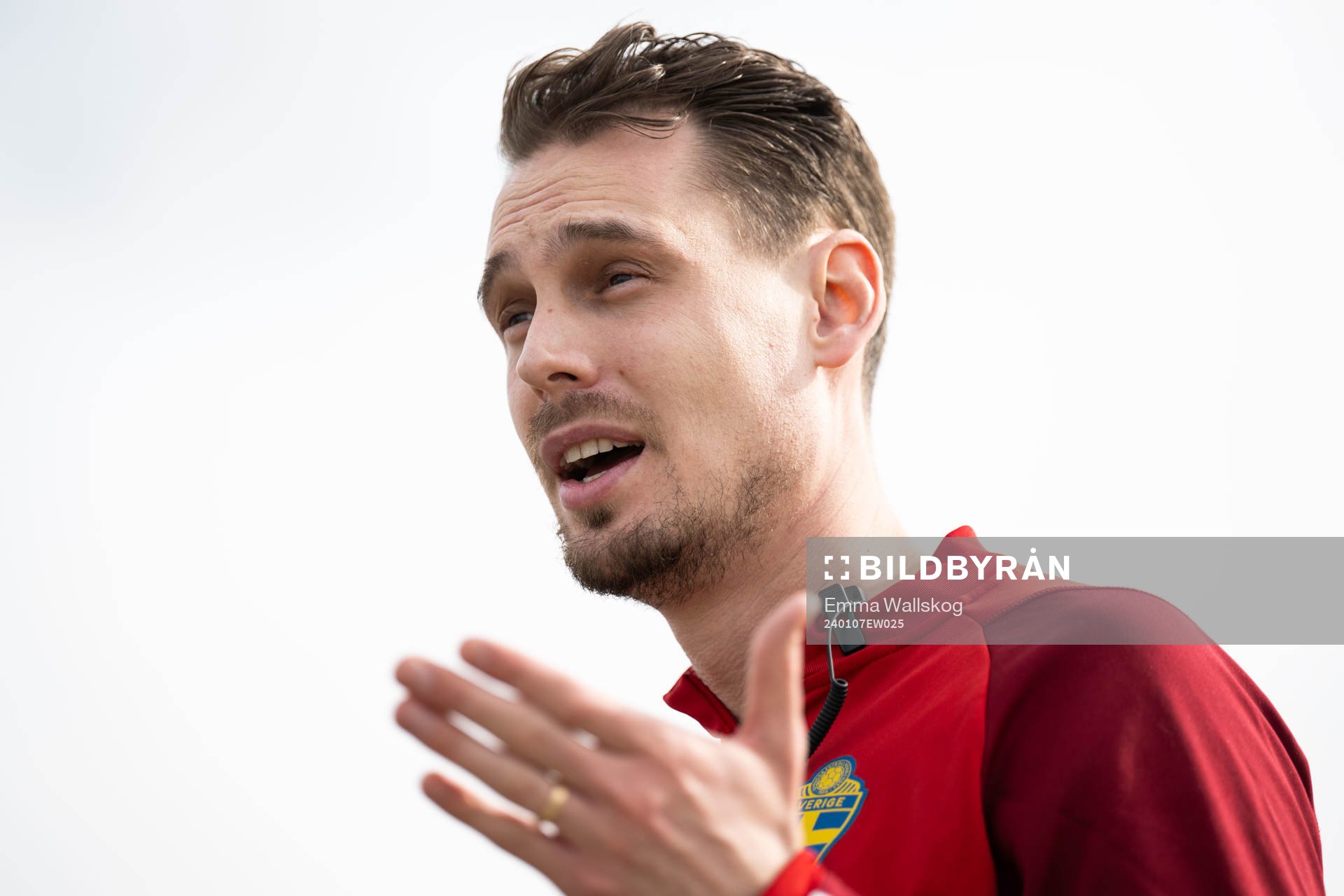 Interim coach Daniel Bäckström of the Swedish men's