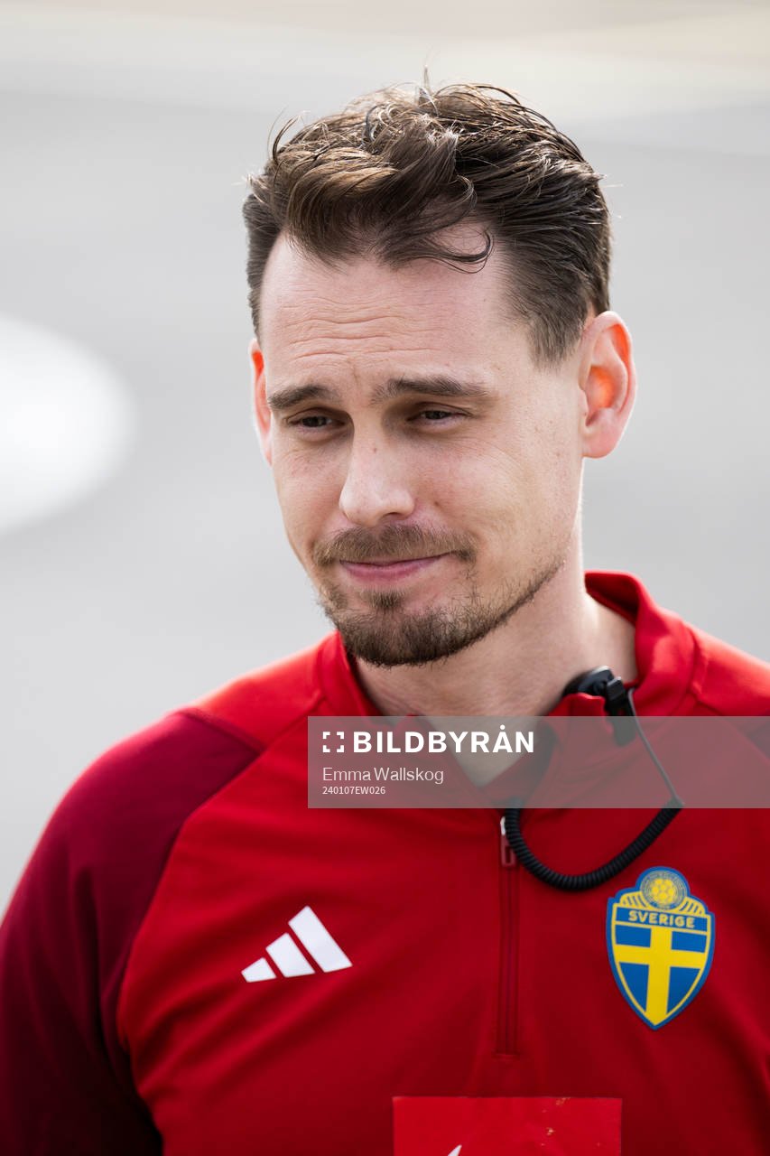 Interim coach Daniel Bäckström of the Swedish men's