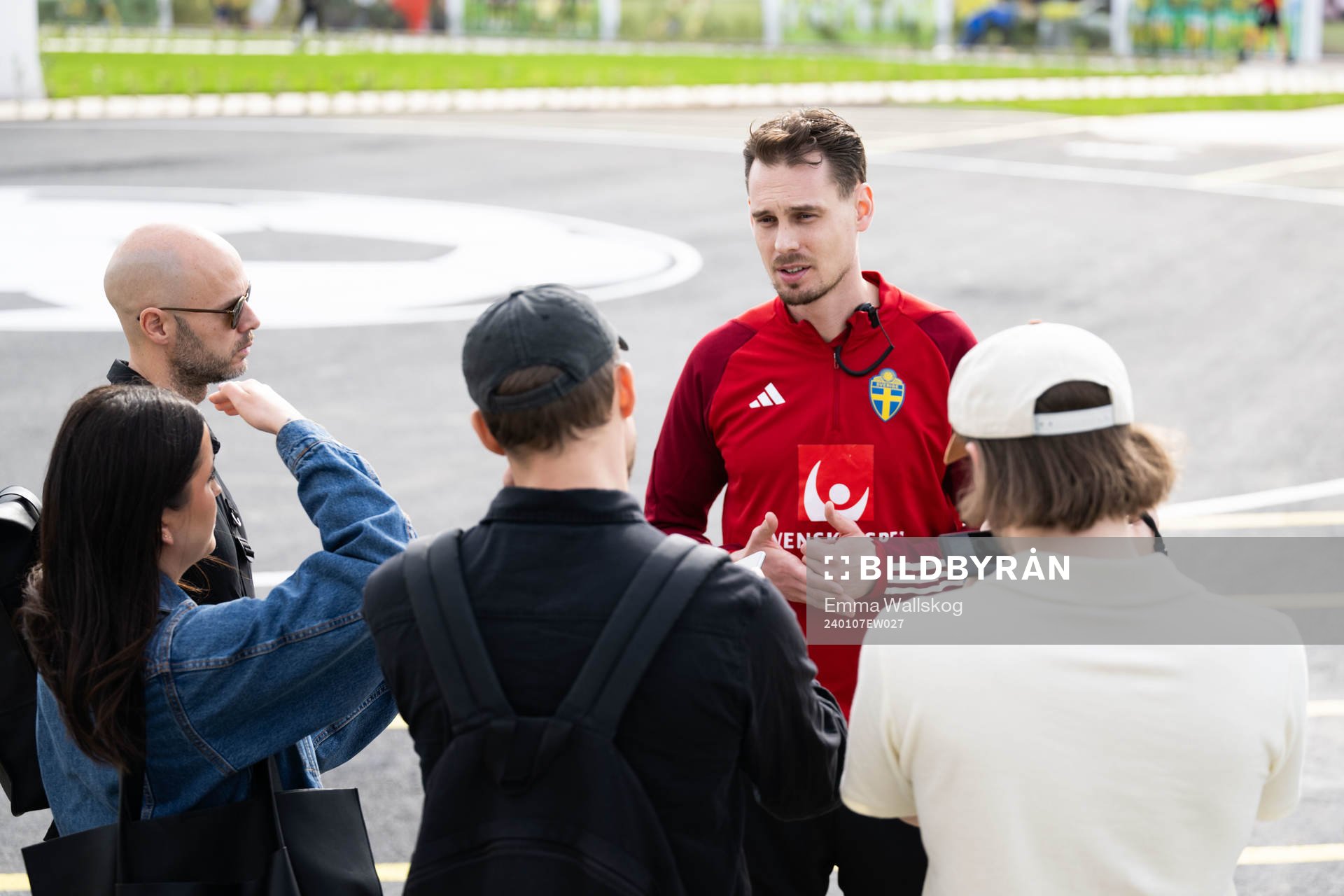 Interim coach Daniel Bäckström of the Swedish men's