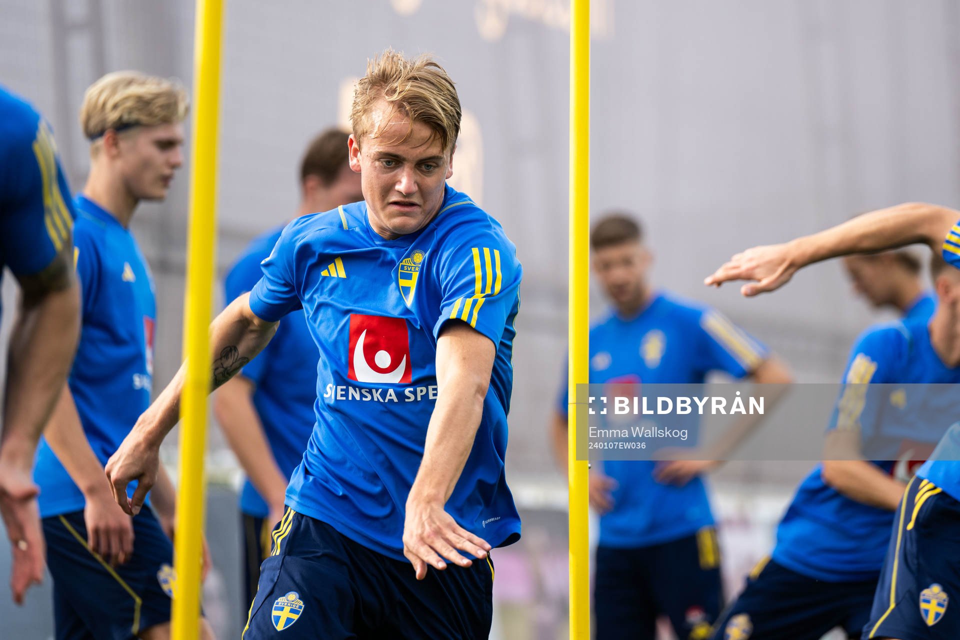 Oskar Fallenius of the Swedish men's football national team