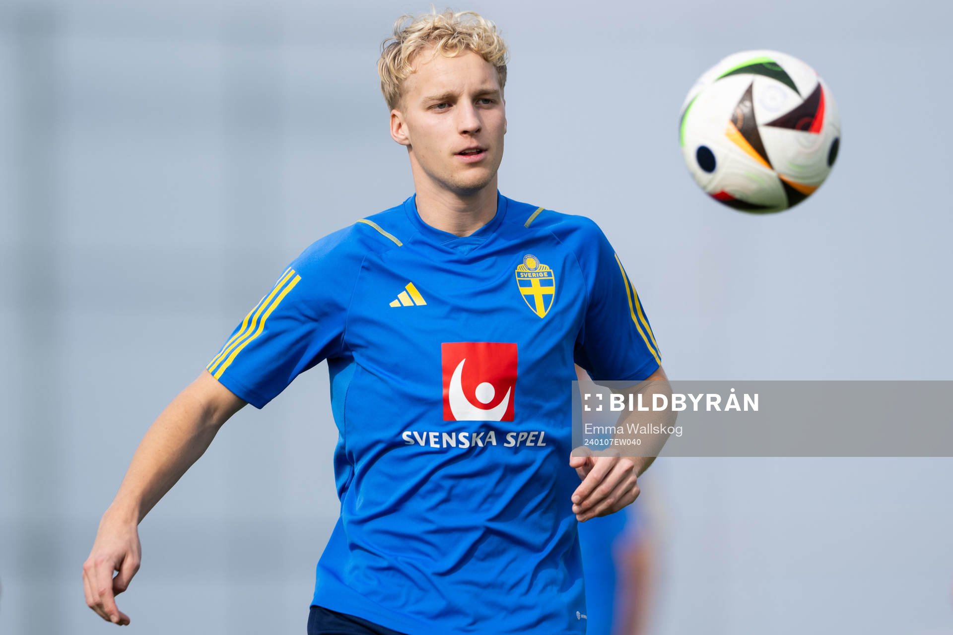 Victor Larsson of the Swedish men's football national team
