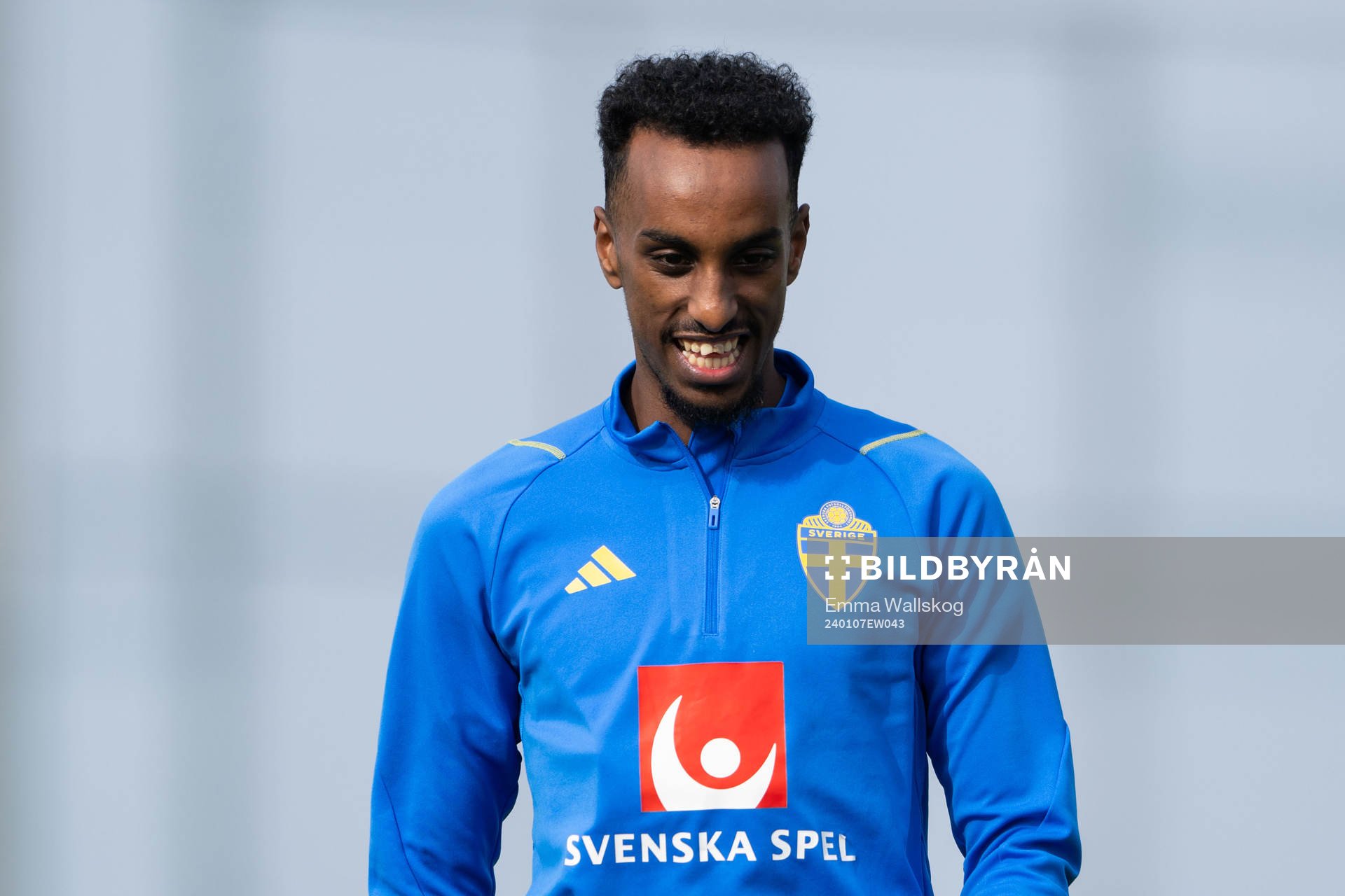 Taha Ali of the Swedish men's football national team at a