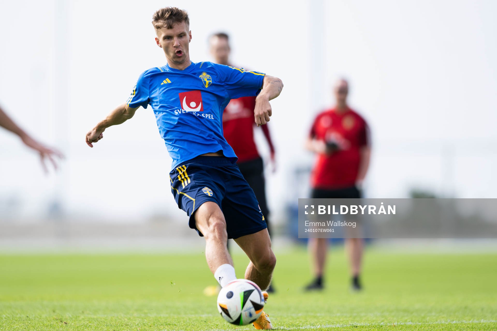 Samuel Leach Holm of the Swedish men's football national