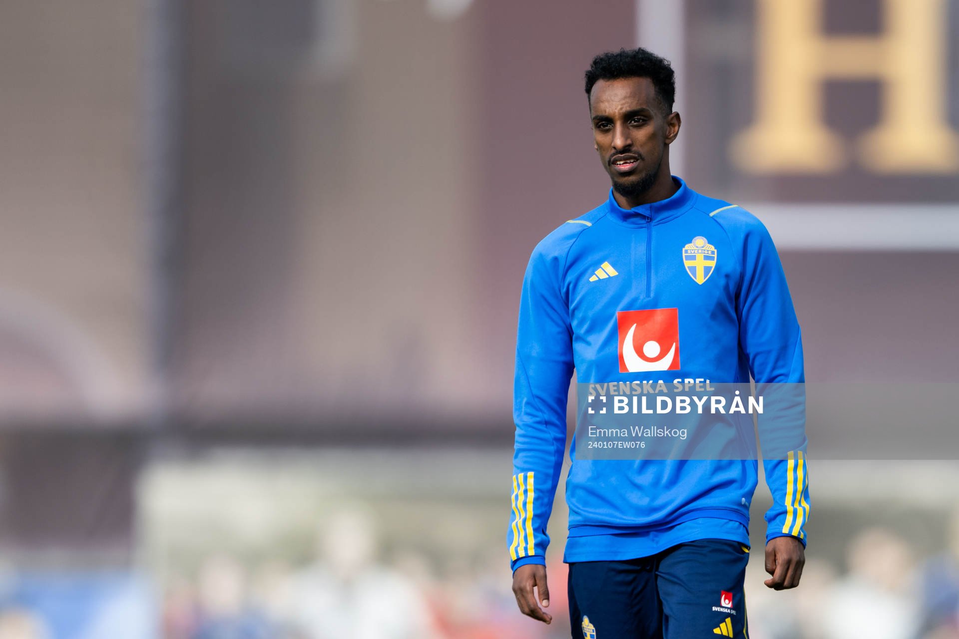 Taha Ali of the Swedish men's football national team at a