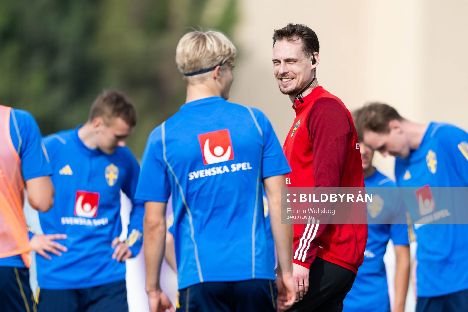 Interim coach Daniel Bäckström of the Swedish men's