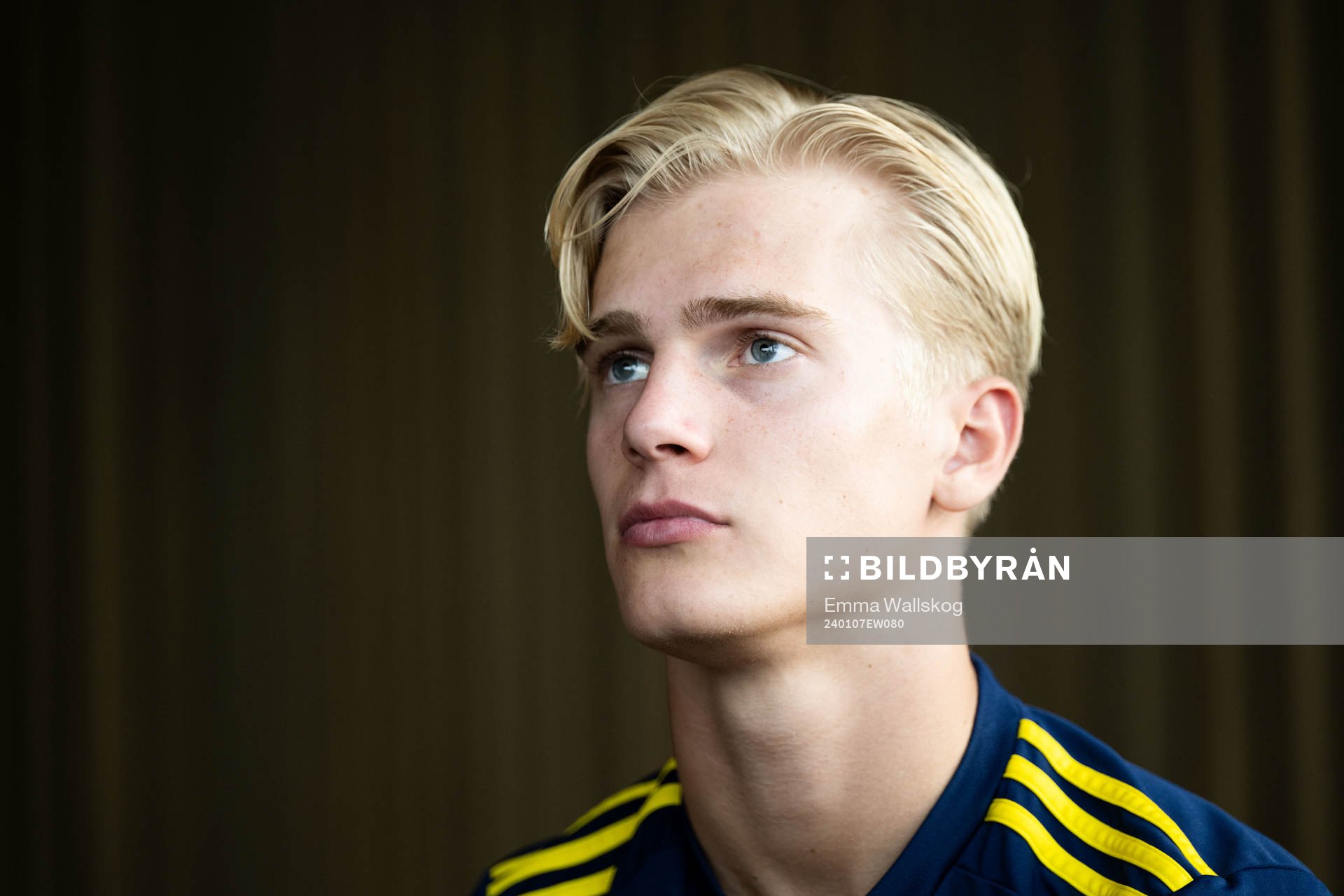 Lucas Bergvall of the Swedish men's football national team