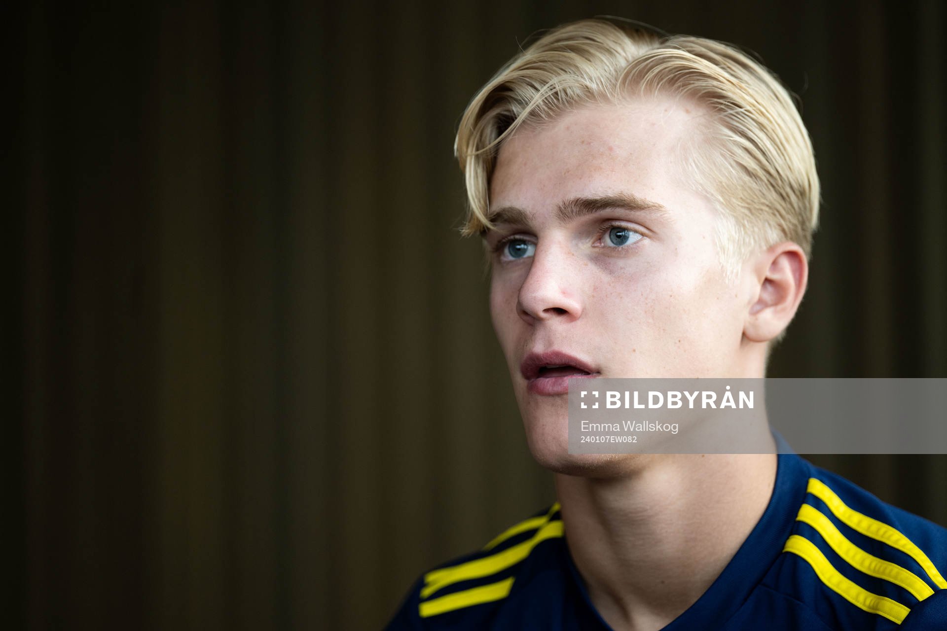 Lucas Bergvall of the Swedish men's football national team