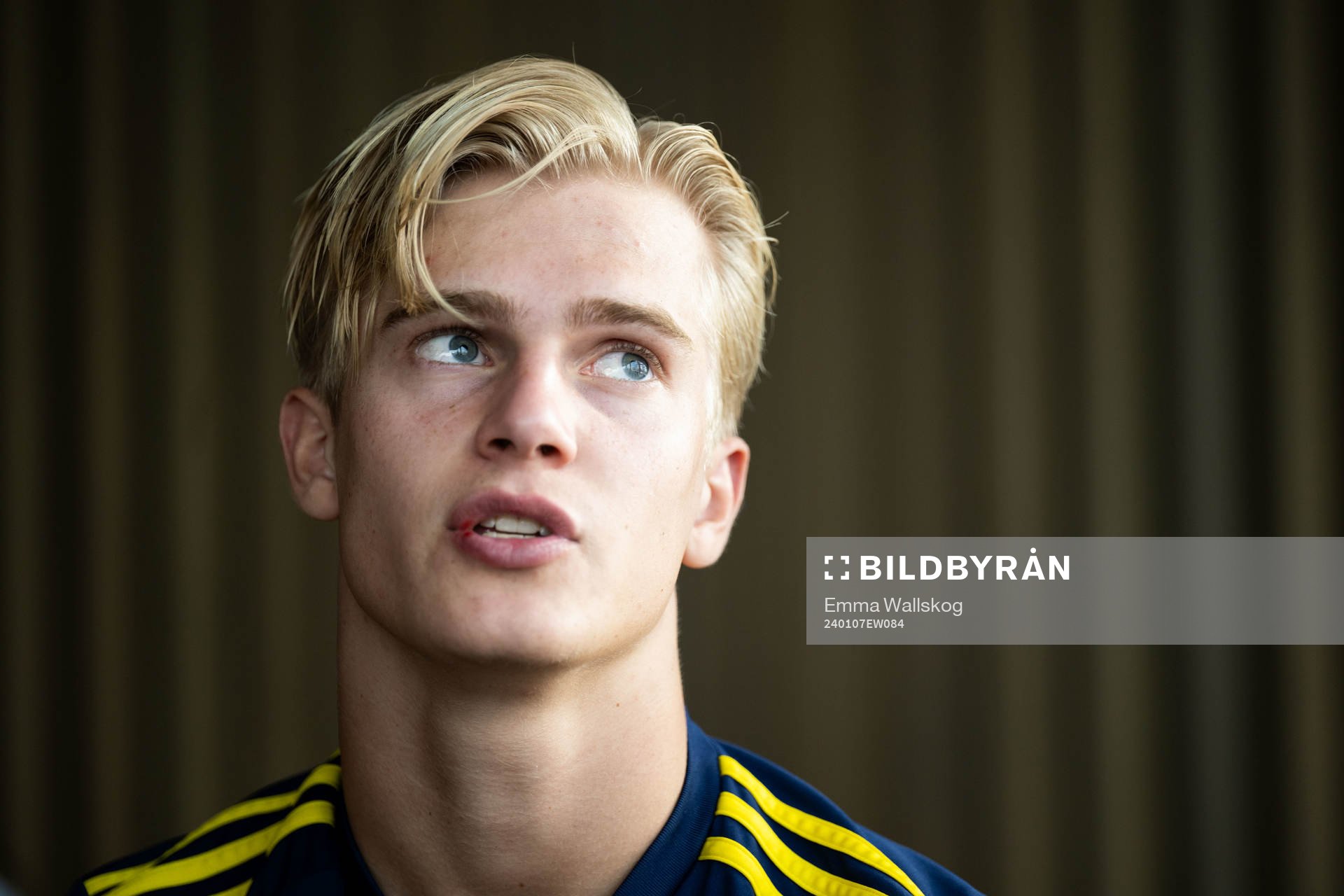 Lucas Bergvall of the Swedish men's football national team
