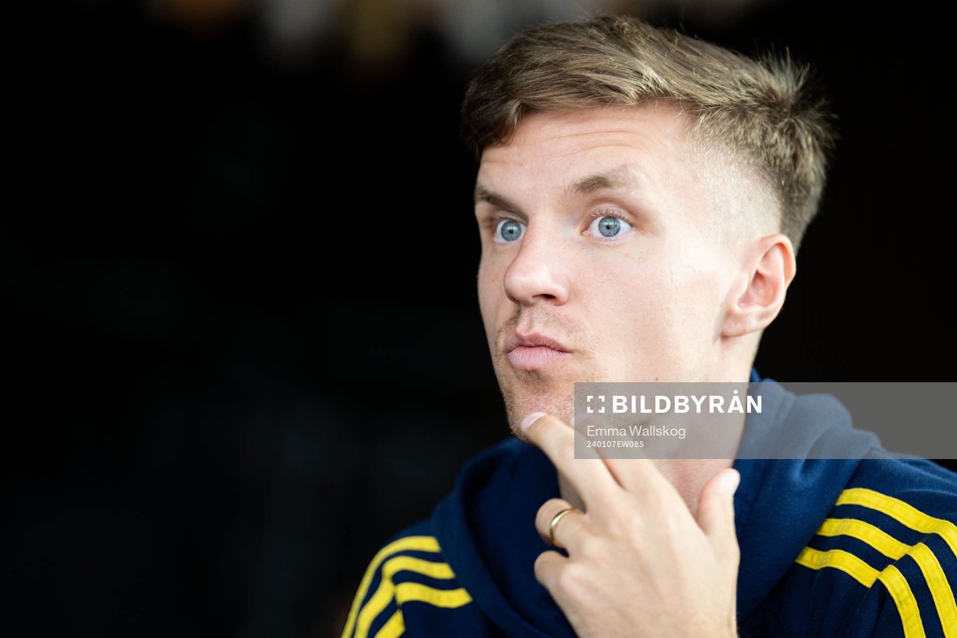 Samuel Leach Holm of the Swedish men's football national