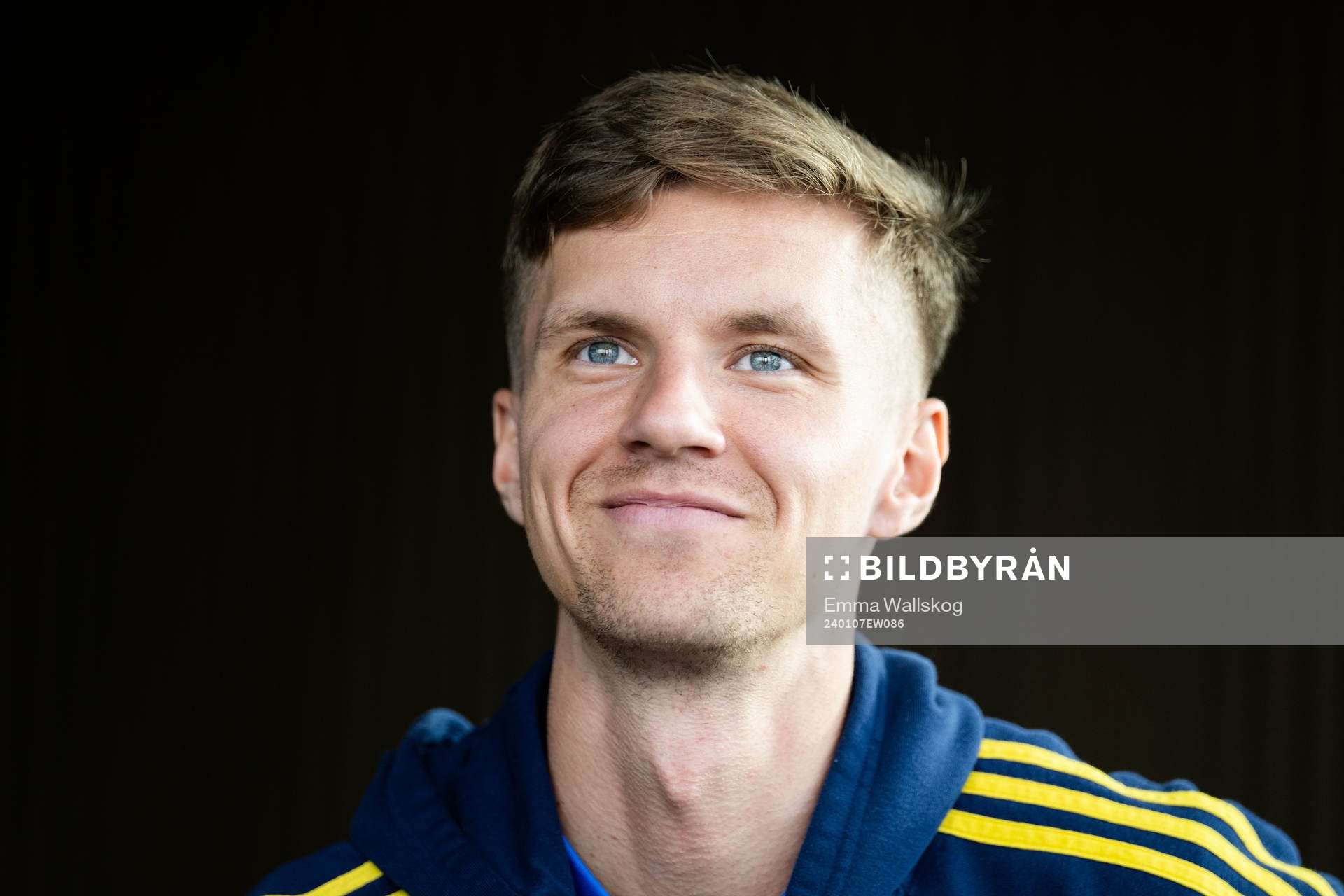 Samuel Leach Holm of the Swedish men's football national