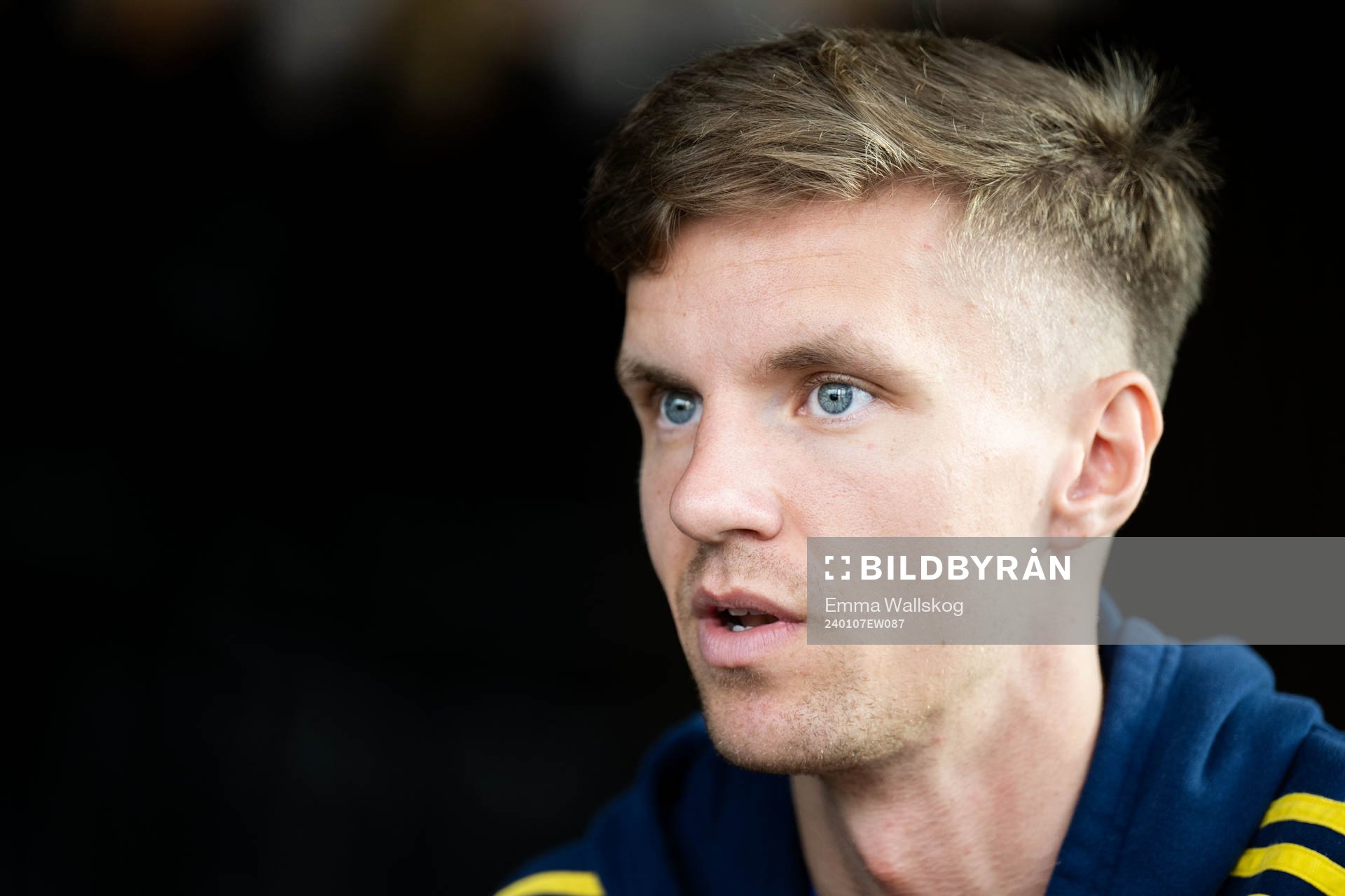 Samuel Leach Holm of the Swedish men's football national