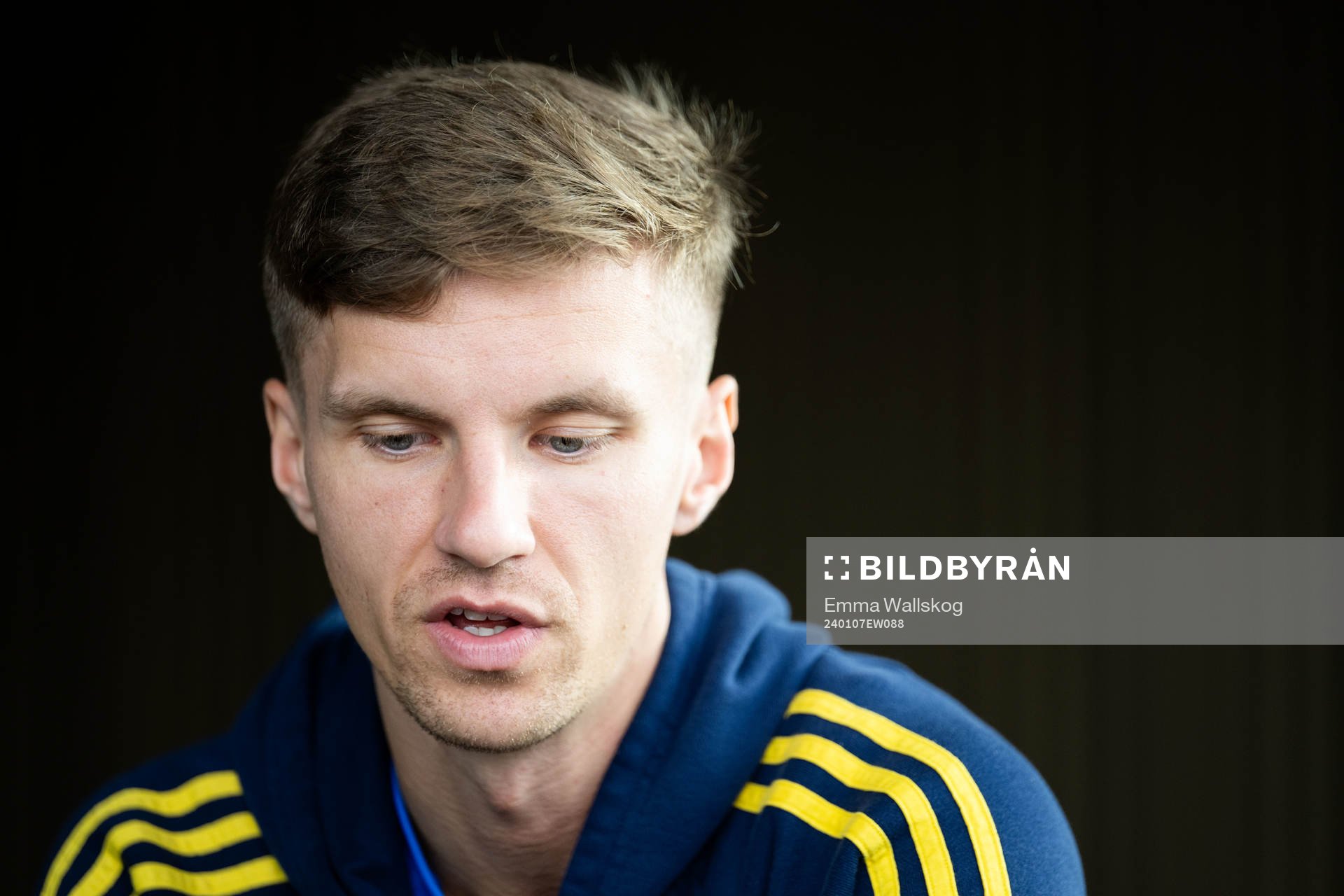Samuel Leach Holm of the Swedish men's football national