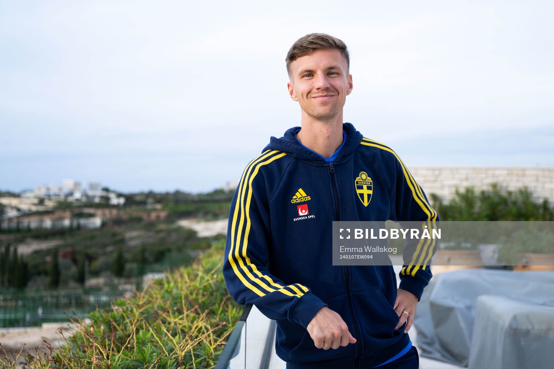 Samuel Leach Holm of the Swedish men's football national