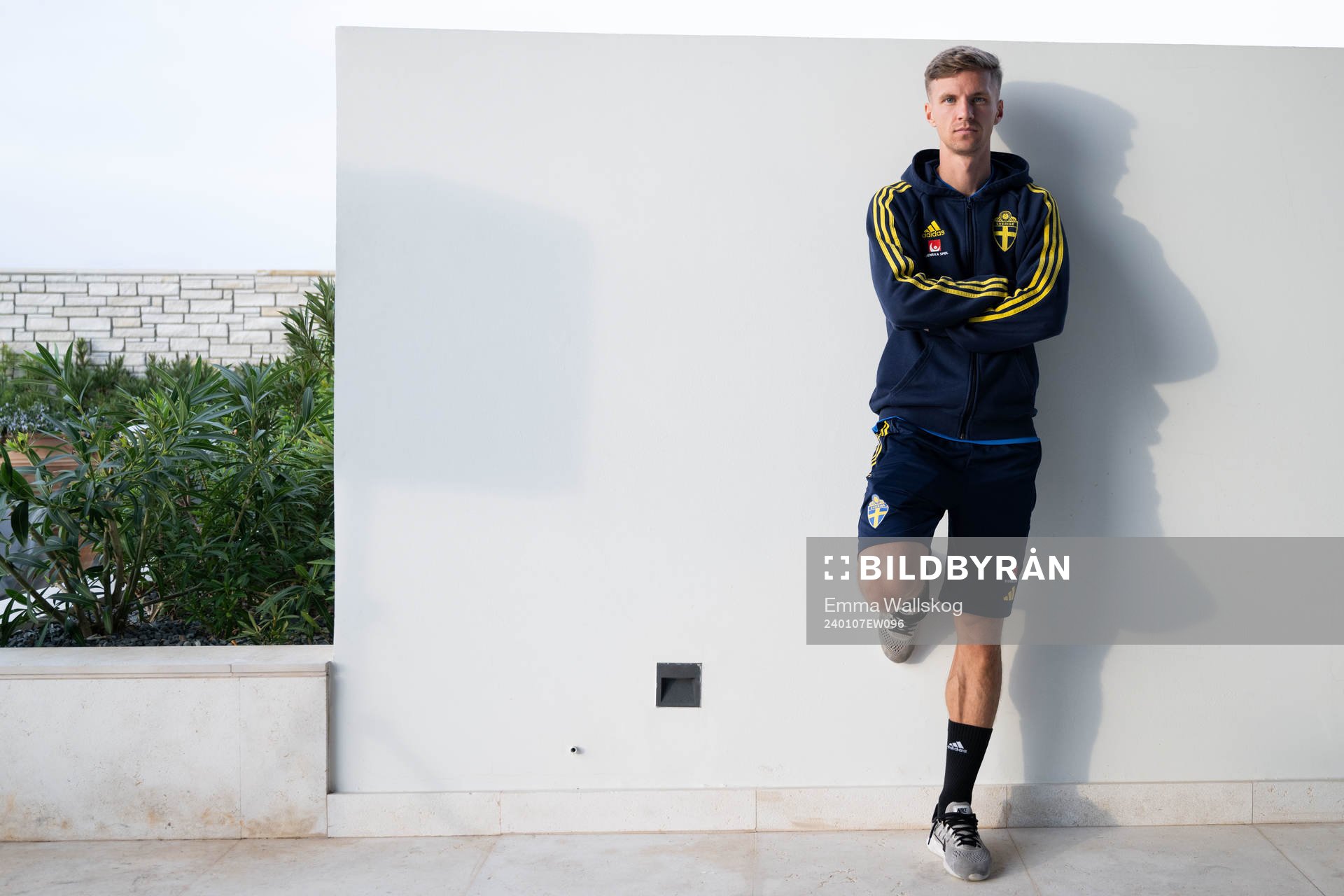 Samuel Leach Holm of the Swedish men's football national