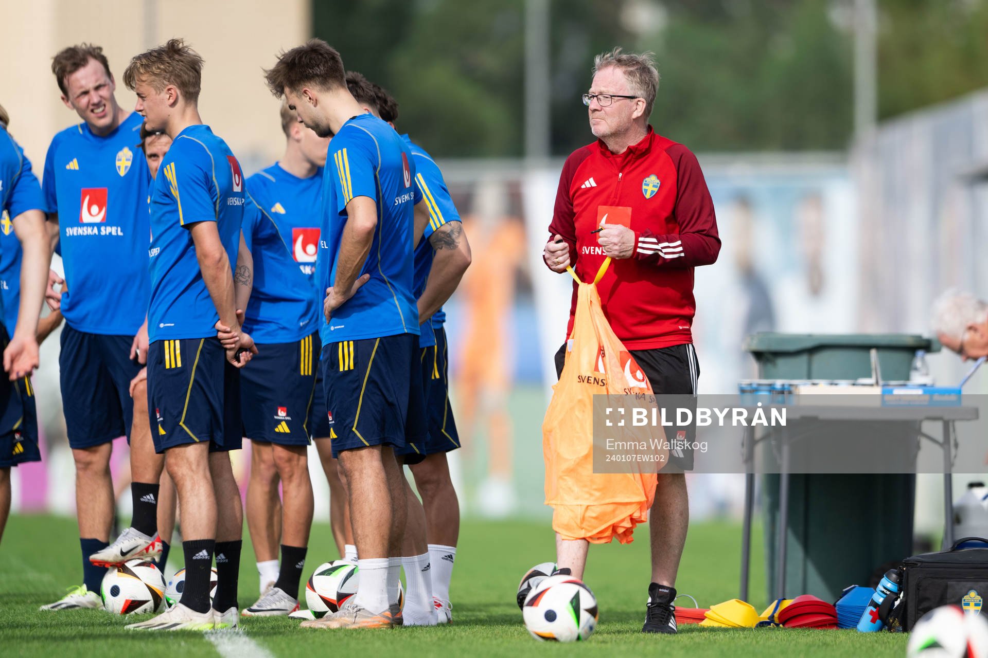 Scout Lasse Jacobsson of the Swedish men's football