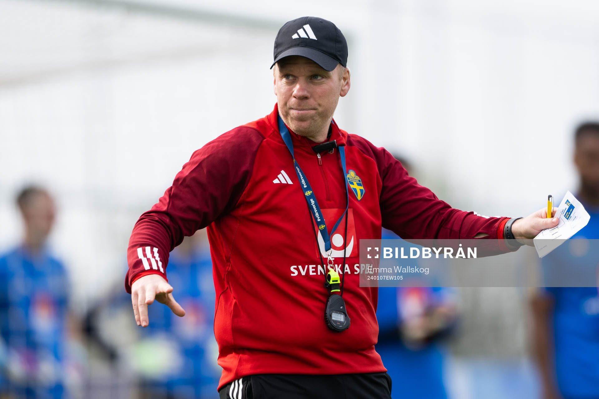 Interim assistant coach Viktor Eriksson of the Swedish