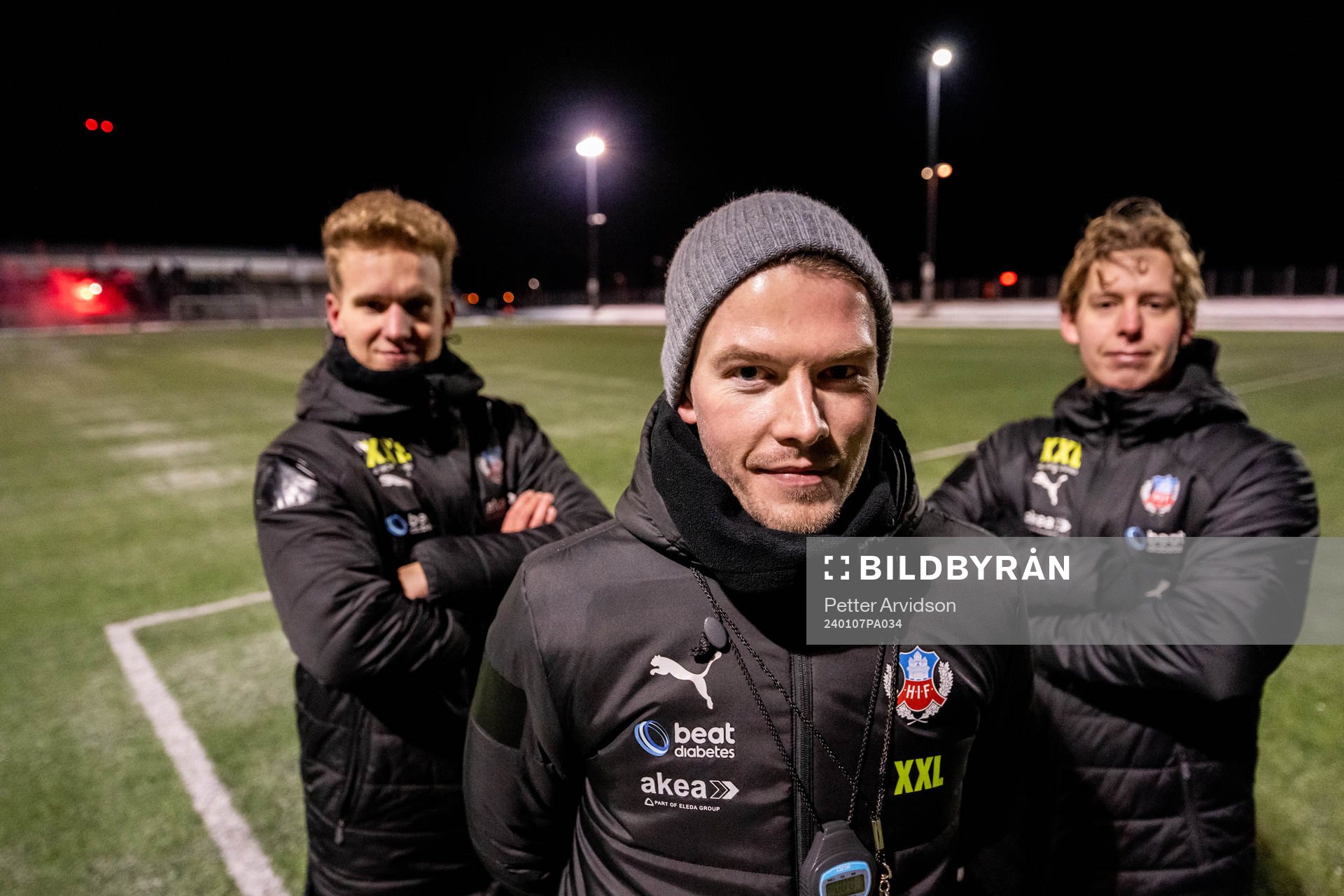 Assisterande tränare Elias Åkeborg, tränare Kristoffer