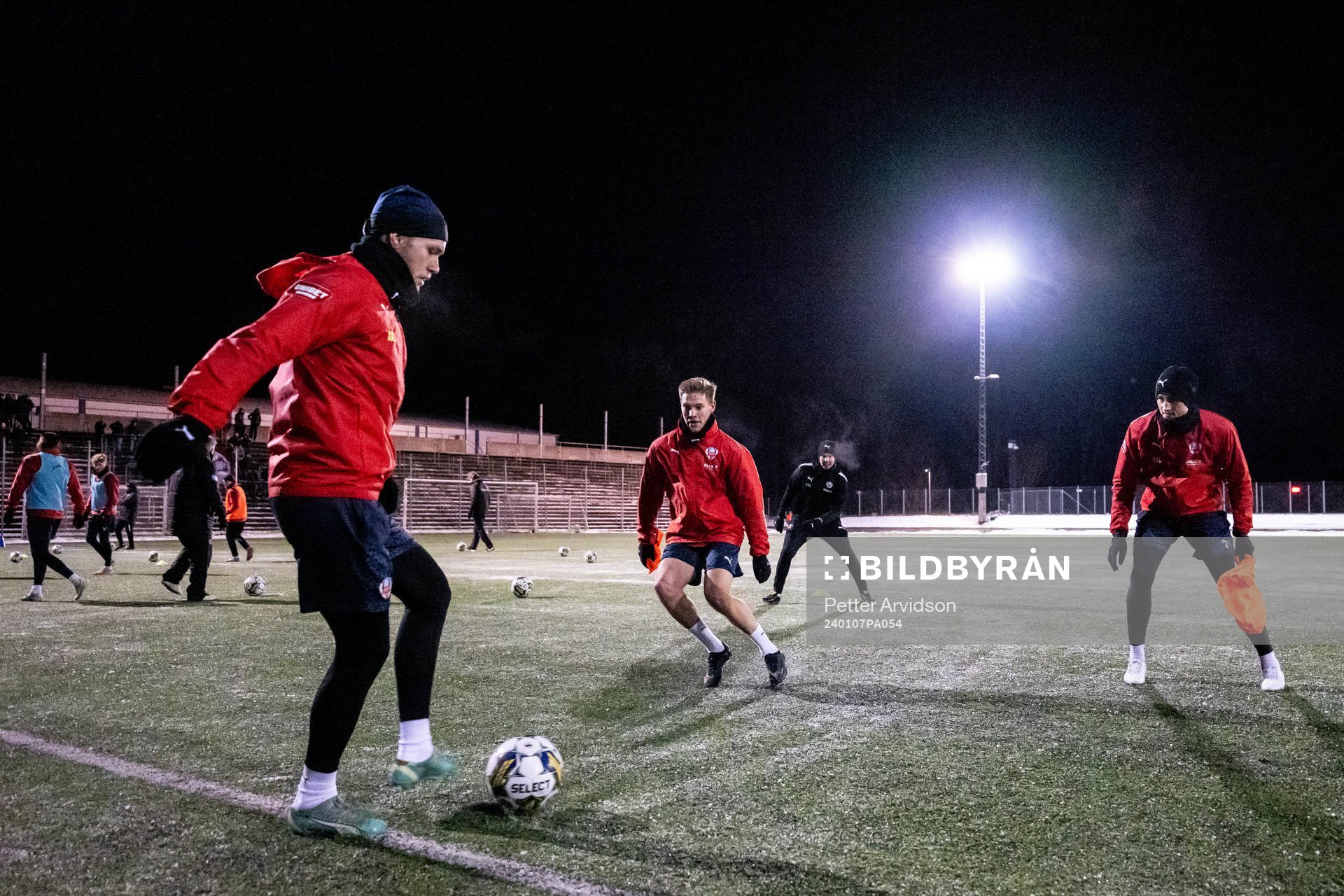 Målvakt Kalle Joelsson, Taylor Silverholt och Thomas Pauck