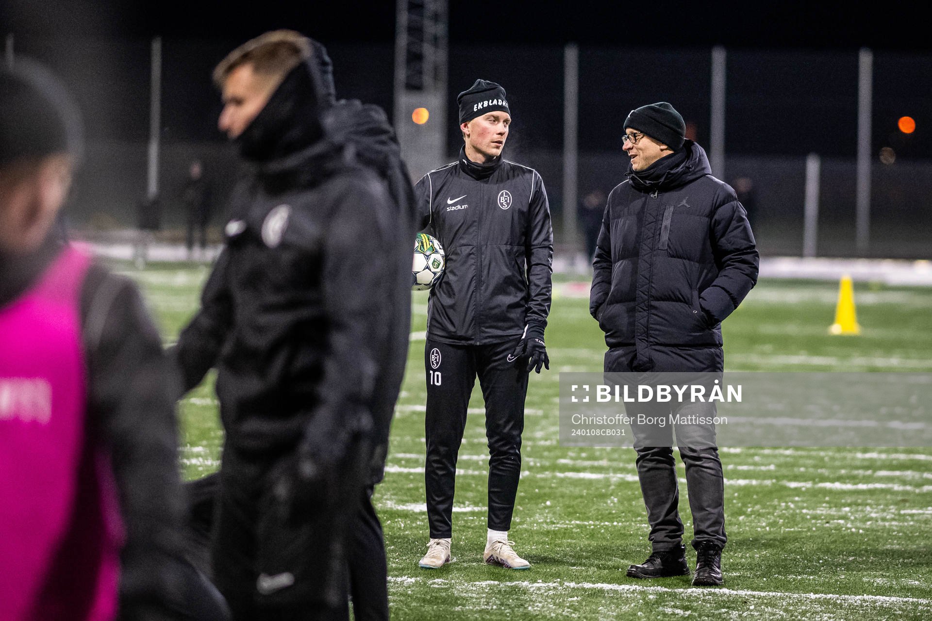 Adam Egnell och sportchef Billy Magnusson