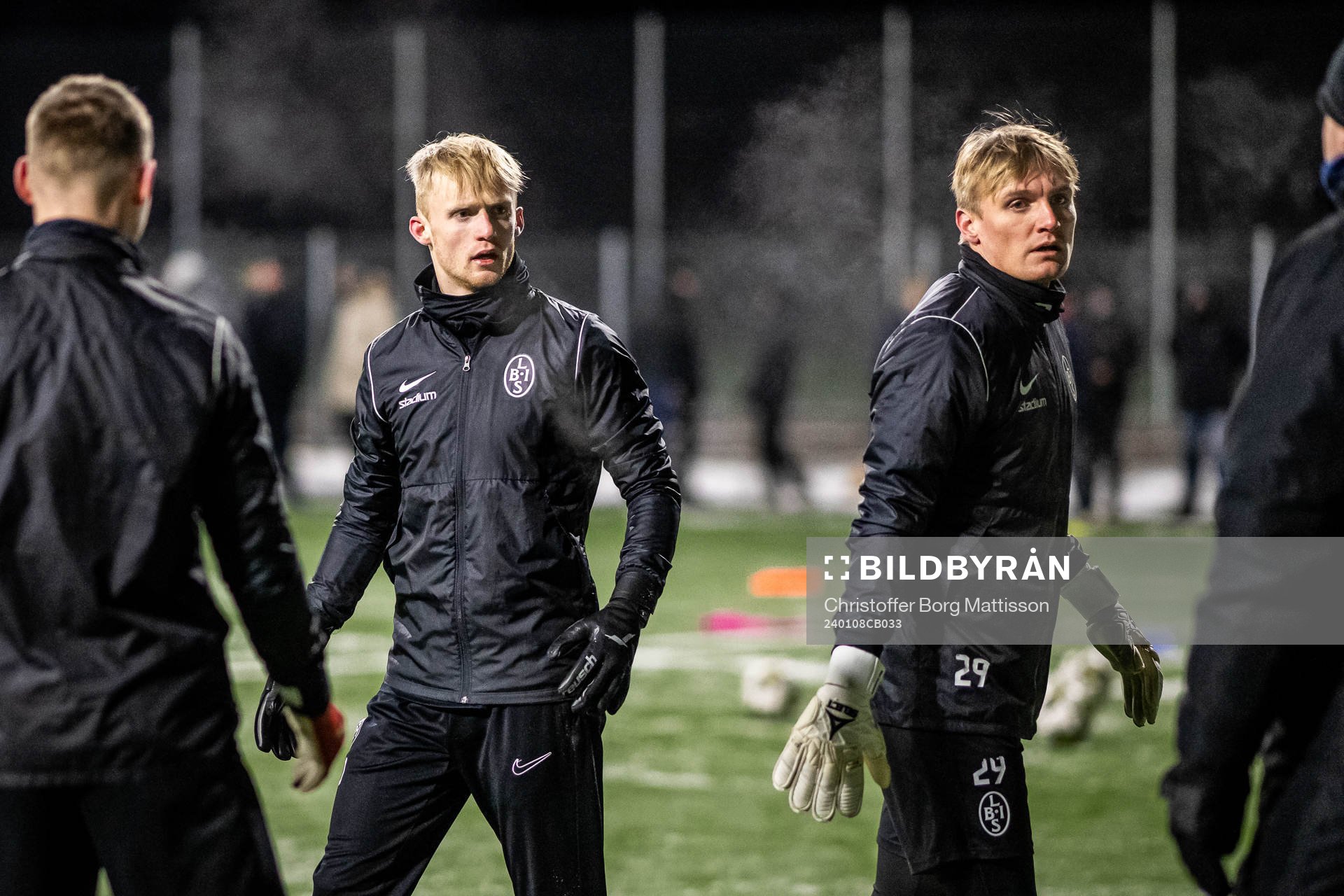 Målvakt Hampus Pauli och målvakt Svante Hildeman