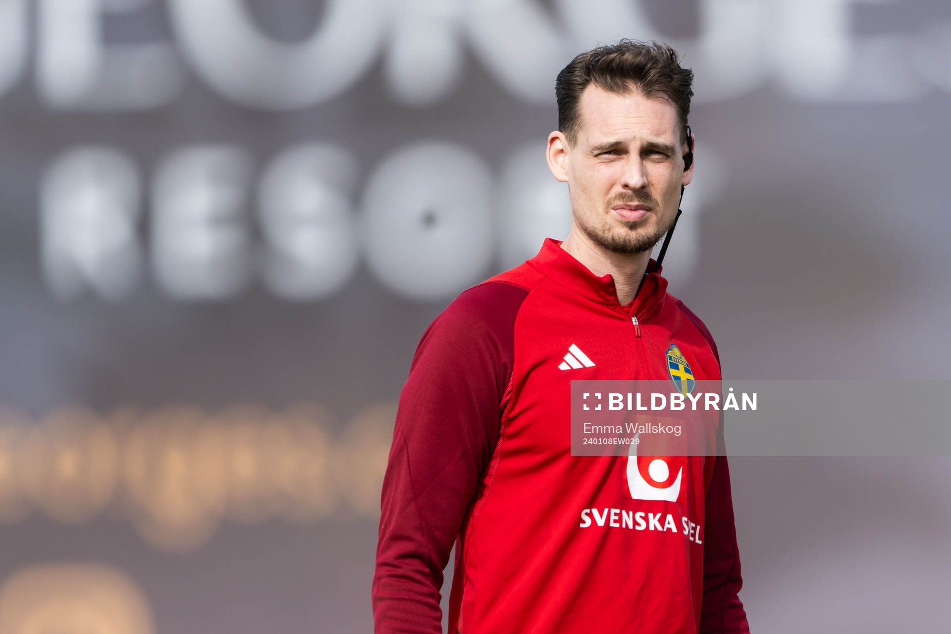 Interim coach Daniel Bäckström of the Swedish men's