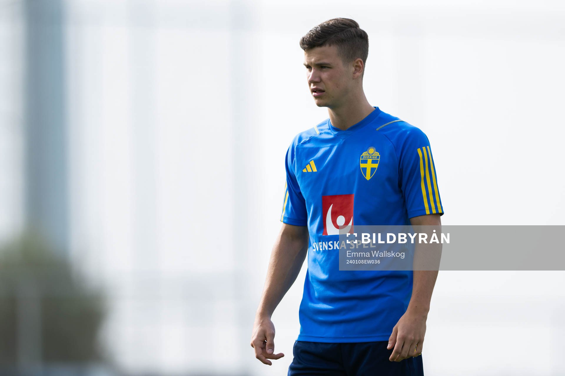 Samuel Dahl of the Swedish men's football national team at