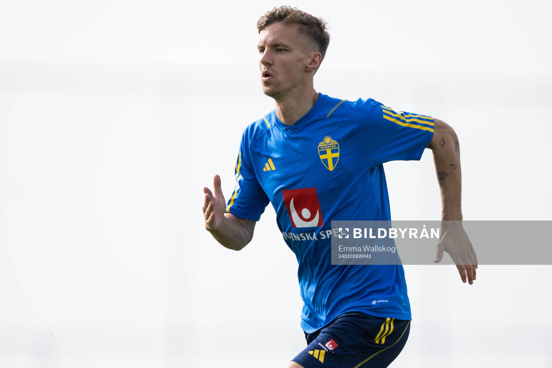 Samuel Leach Holm of the Swedish men's football national