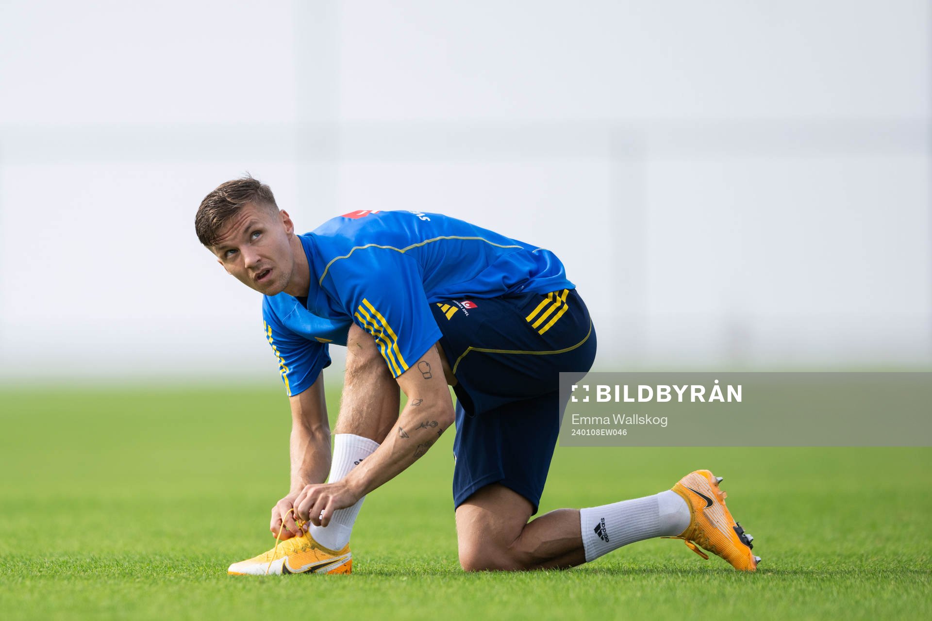 Samuel Leach Holm of the Swedish men's football national