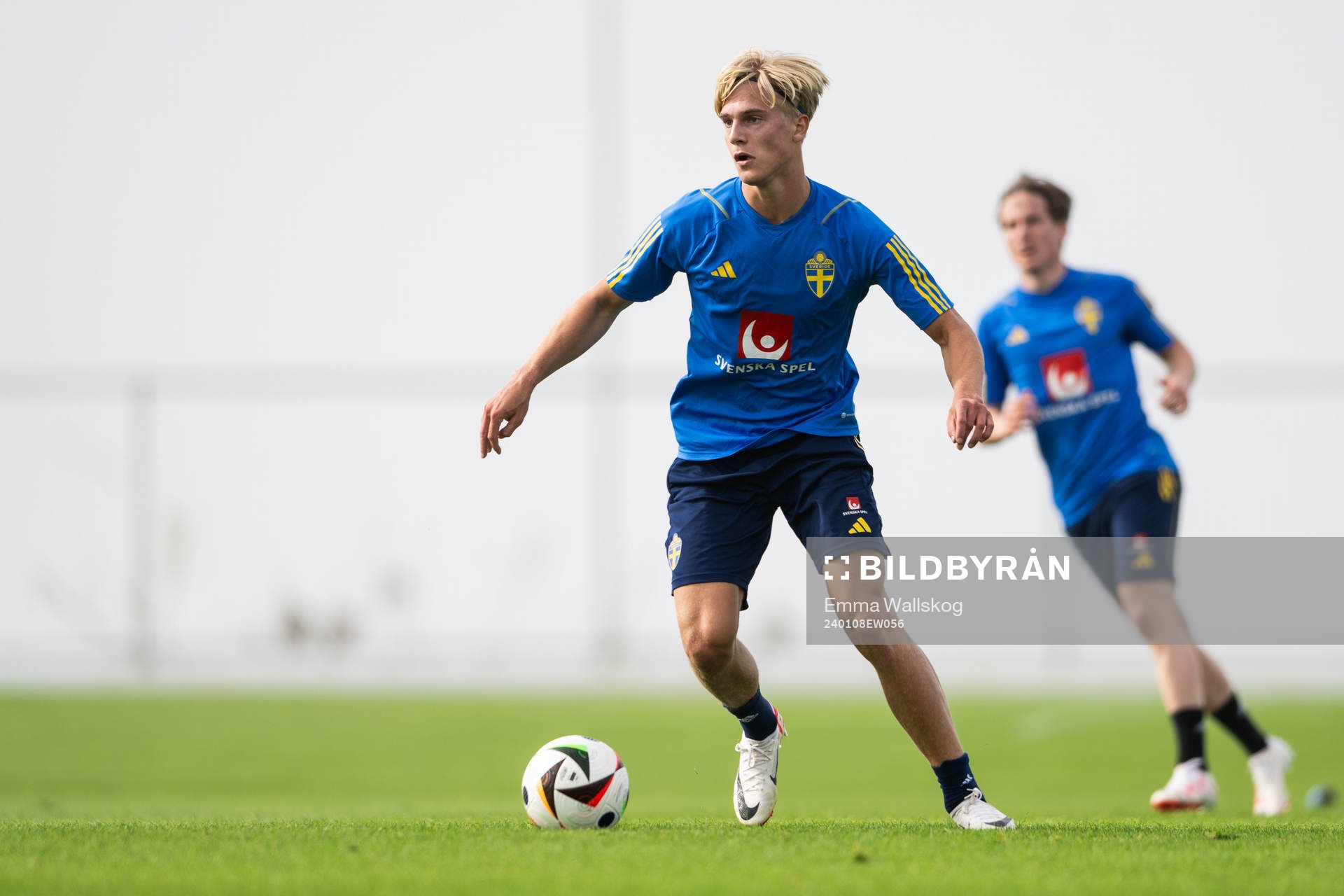 Lucas Bergvall of the Swedish men's football national team