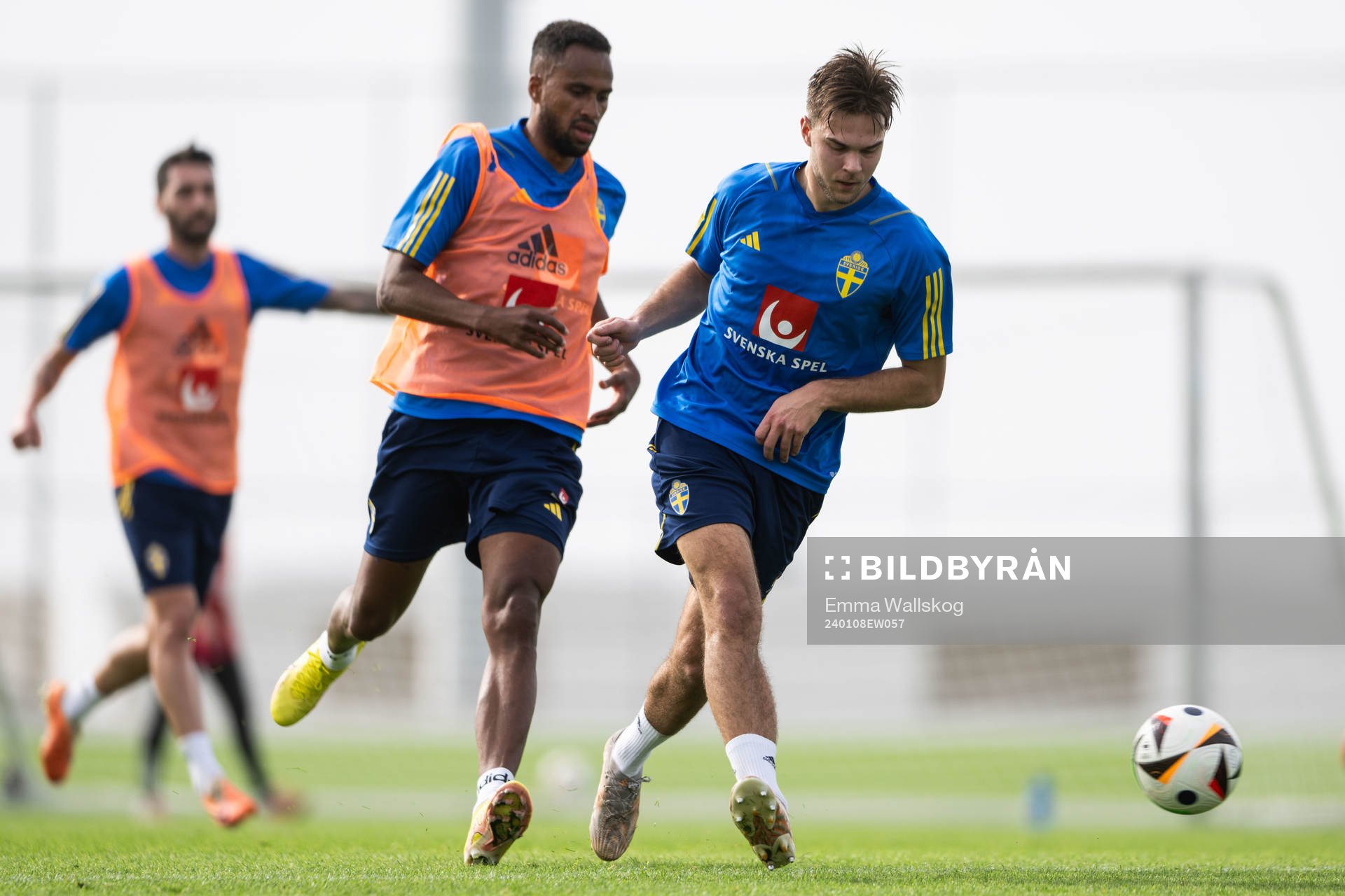 Isaac Kiese Thelin and Anton Eriksson of the Swedish men's