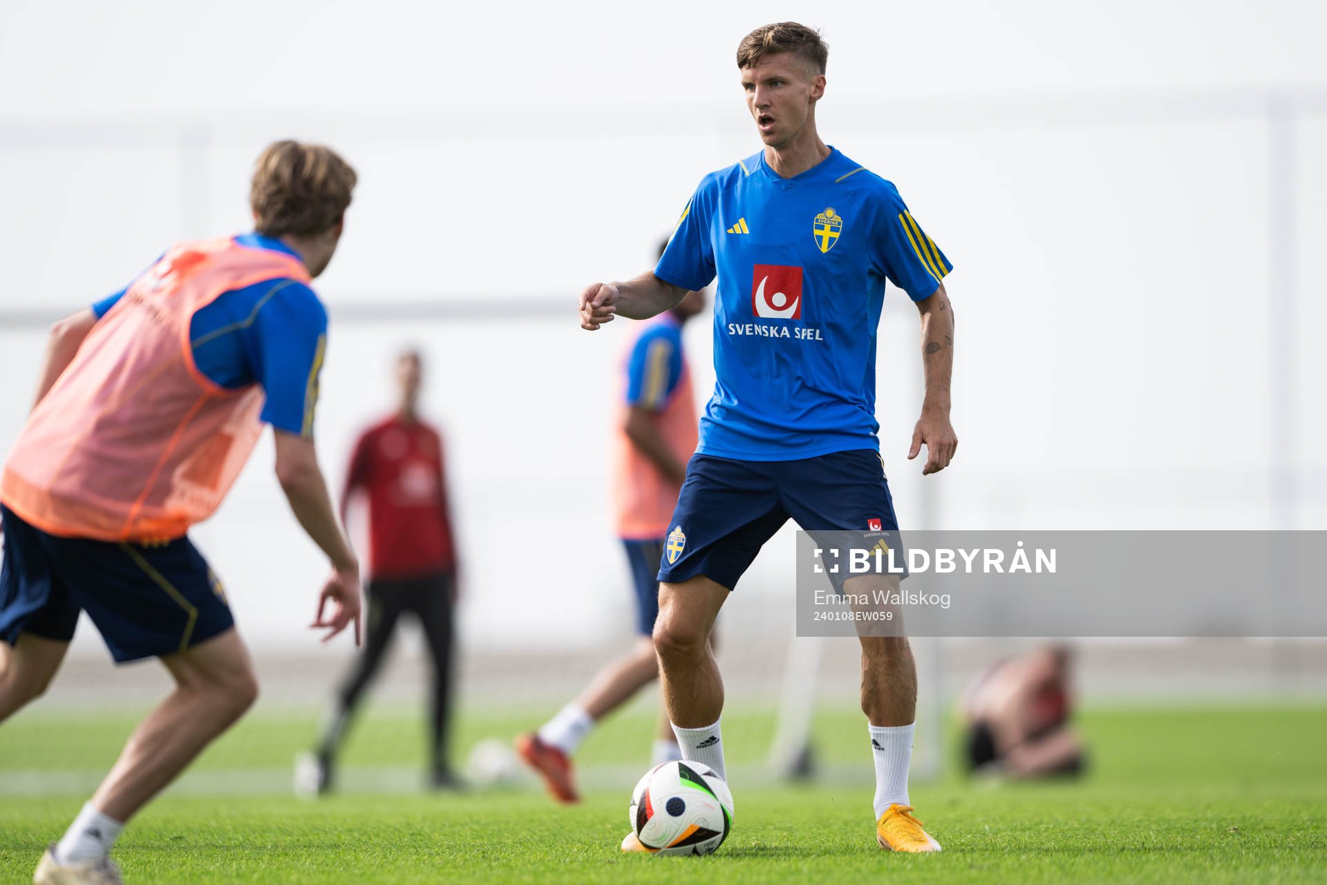 Samuel Leach Holm of the Swedish men's football national