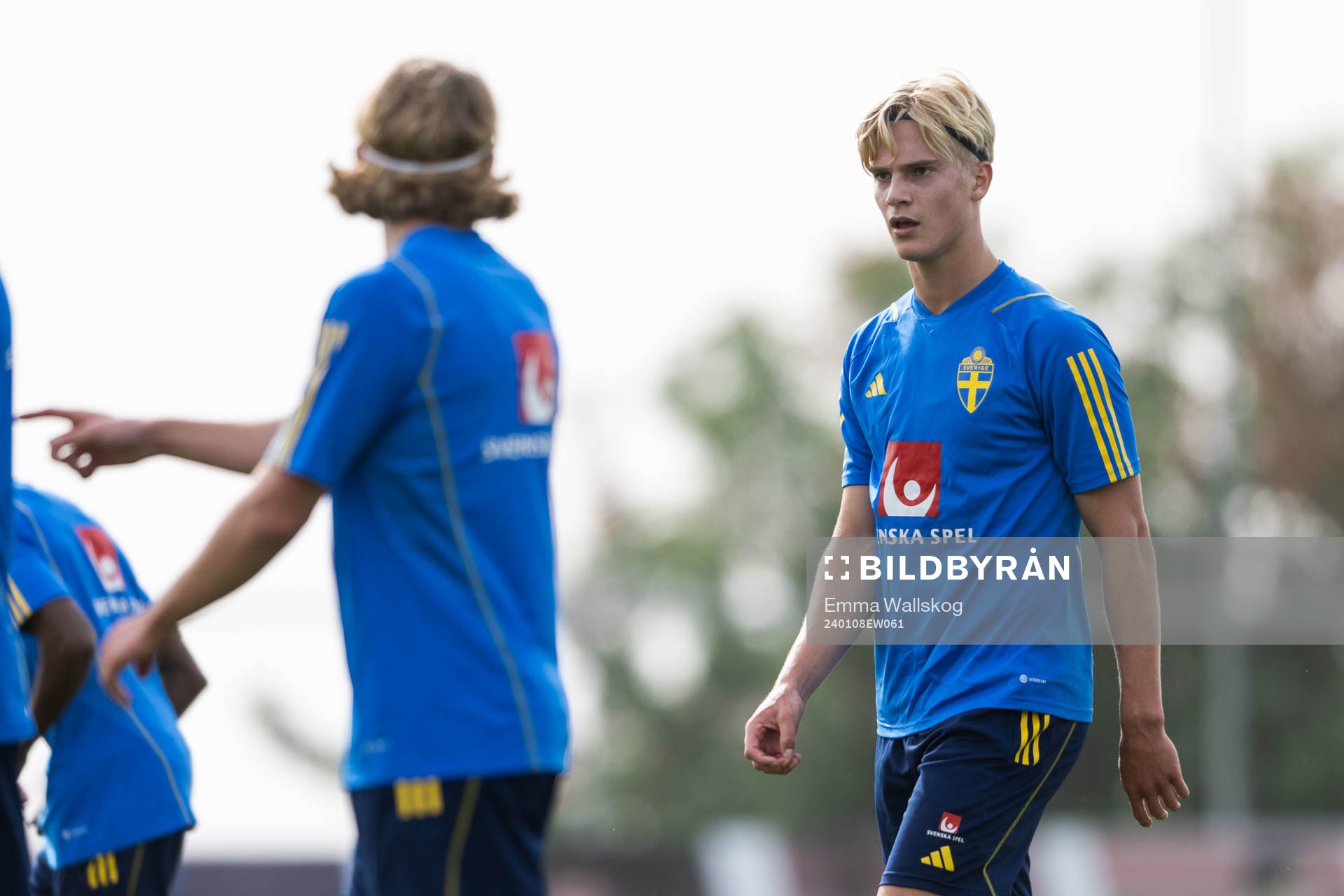 Lucas Bergvall of the Swedish men's football national team